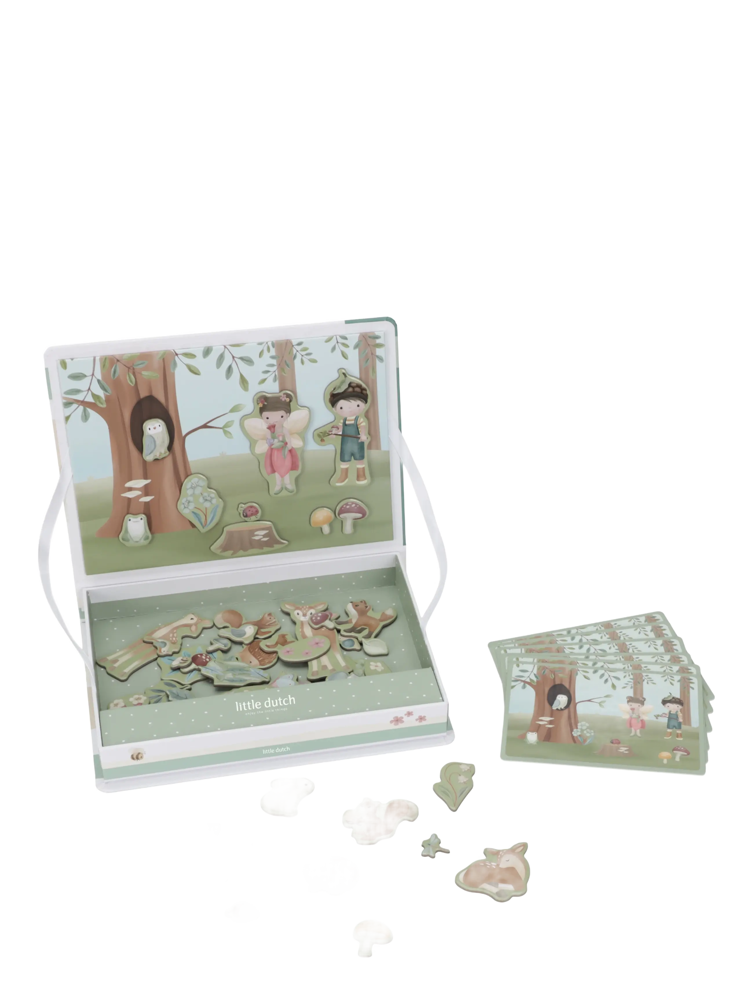 Little Dutch - Little Dutch Magnetic Playboard Little Farm FSC - pædagogiske puslespil - multi - 1