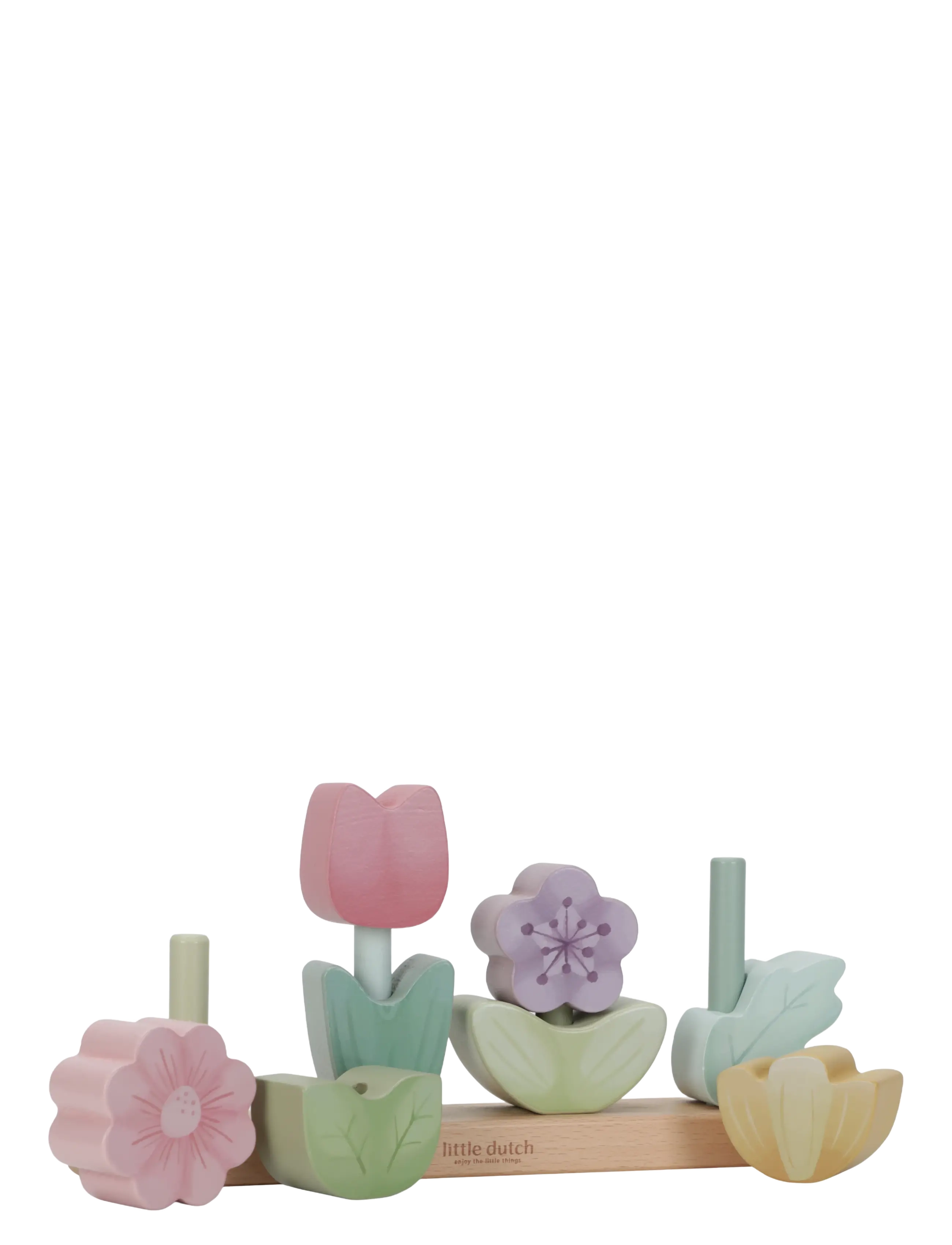 Little Dutch - Little Dutch Stacking Puzzle Flowers Fairy Garden FSC - stapelbare blokk - multi - 1