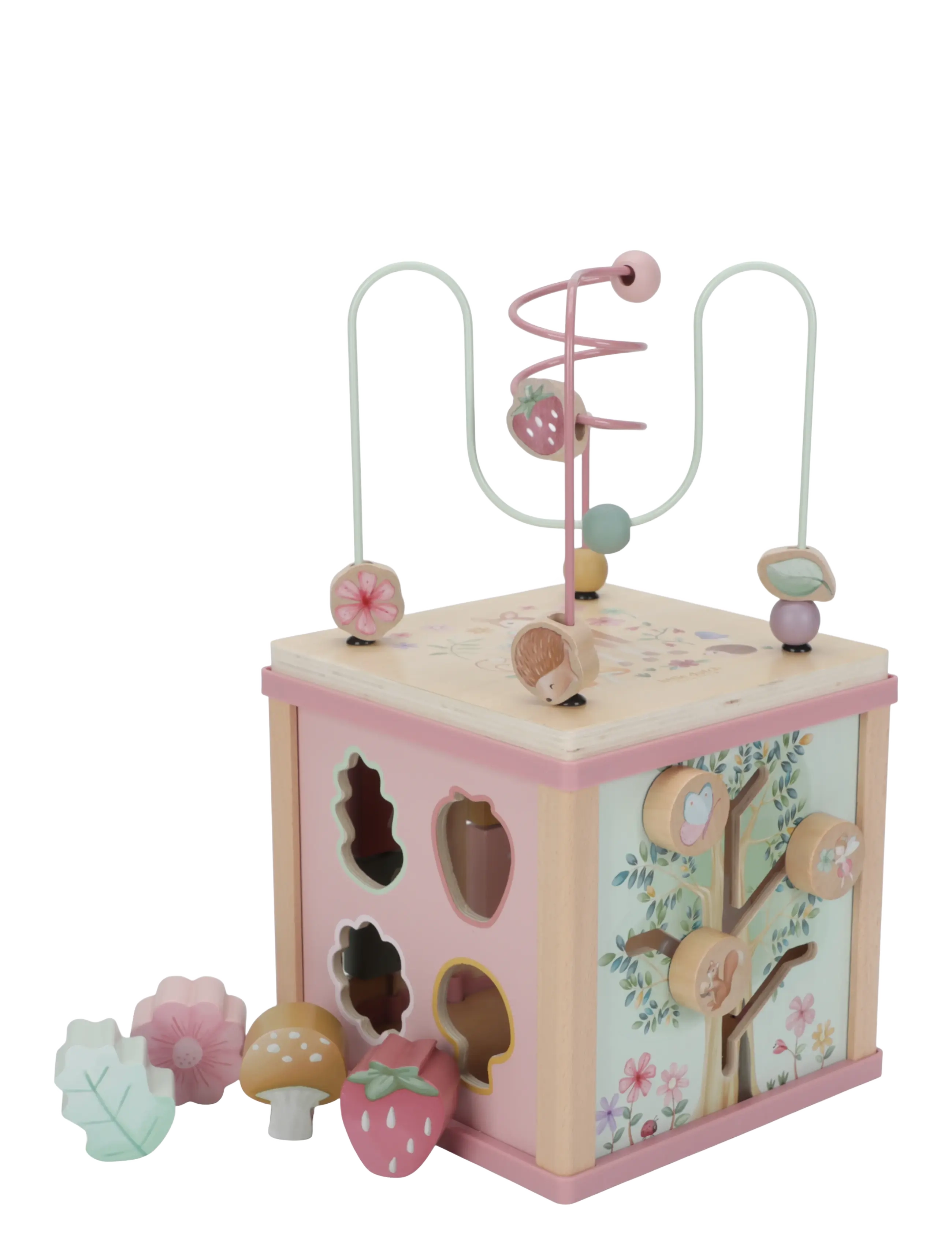 Little Dutch Wooden Activity Cube Fairy Garden Fsc, Børn, Interactive Legetøj, Pink, Str: ONE SIZE