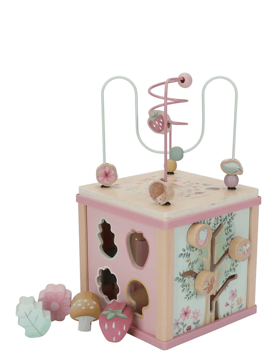 Little Dutch - Little Dutch Wooden Activity Cube Fairy Garden FSC - interaktiva leksaker - pink - 0