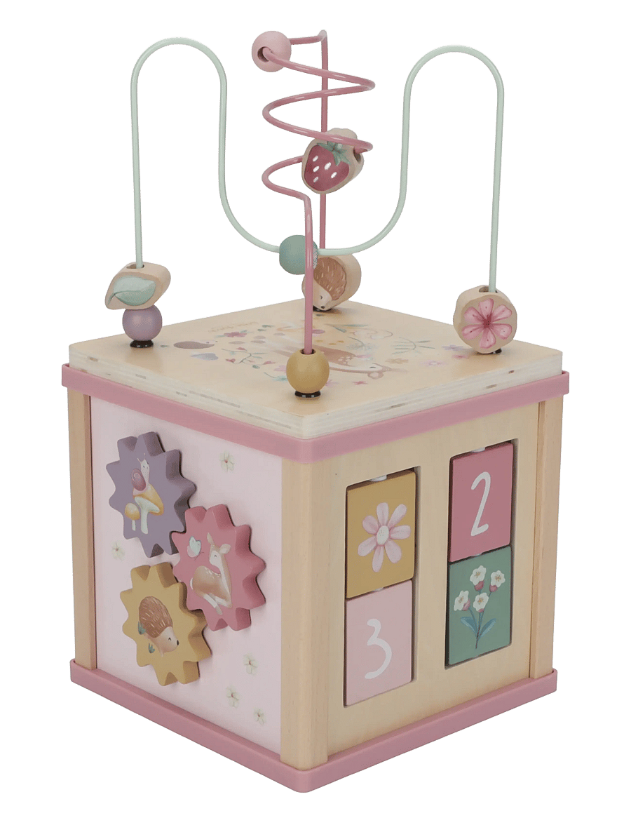 Little Dutch - Little Dutch Wooden Activity Cube Fairy Garden FSC - interaktiva leksaker - pink - 1