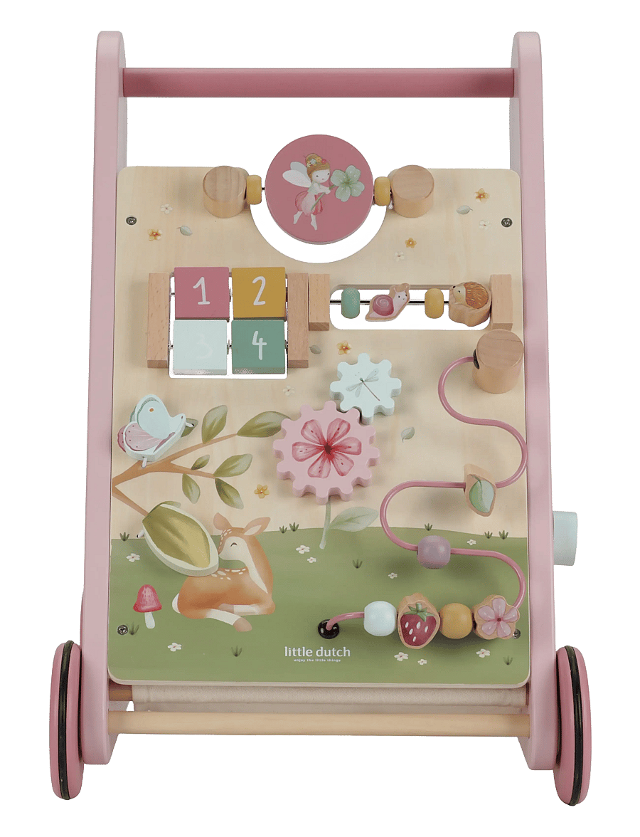 Little Dutch - Little Dutch Multi-activity Baby Walker Fairy Garden FSC - interaktivt legetøj - pink - 2