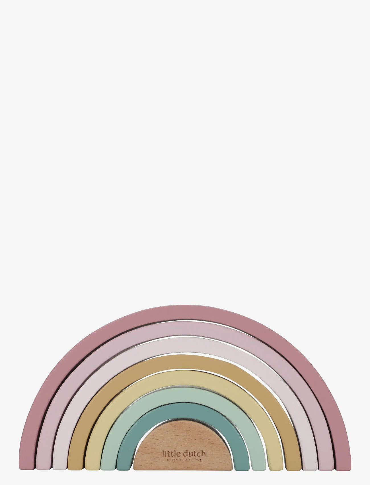 Little Dutch - Little Dutch Rainbow Stacker Fairy Garden FSC - byggklossar - pink - 0