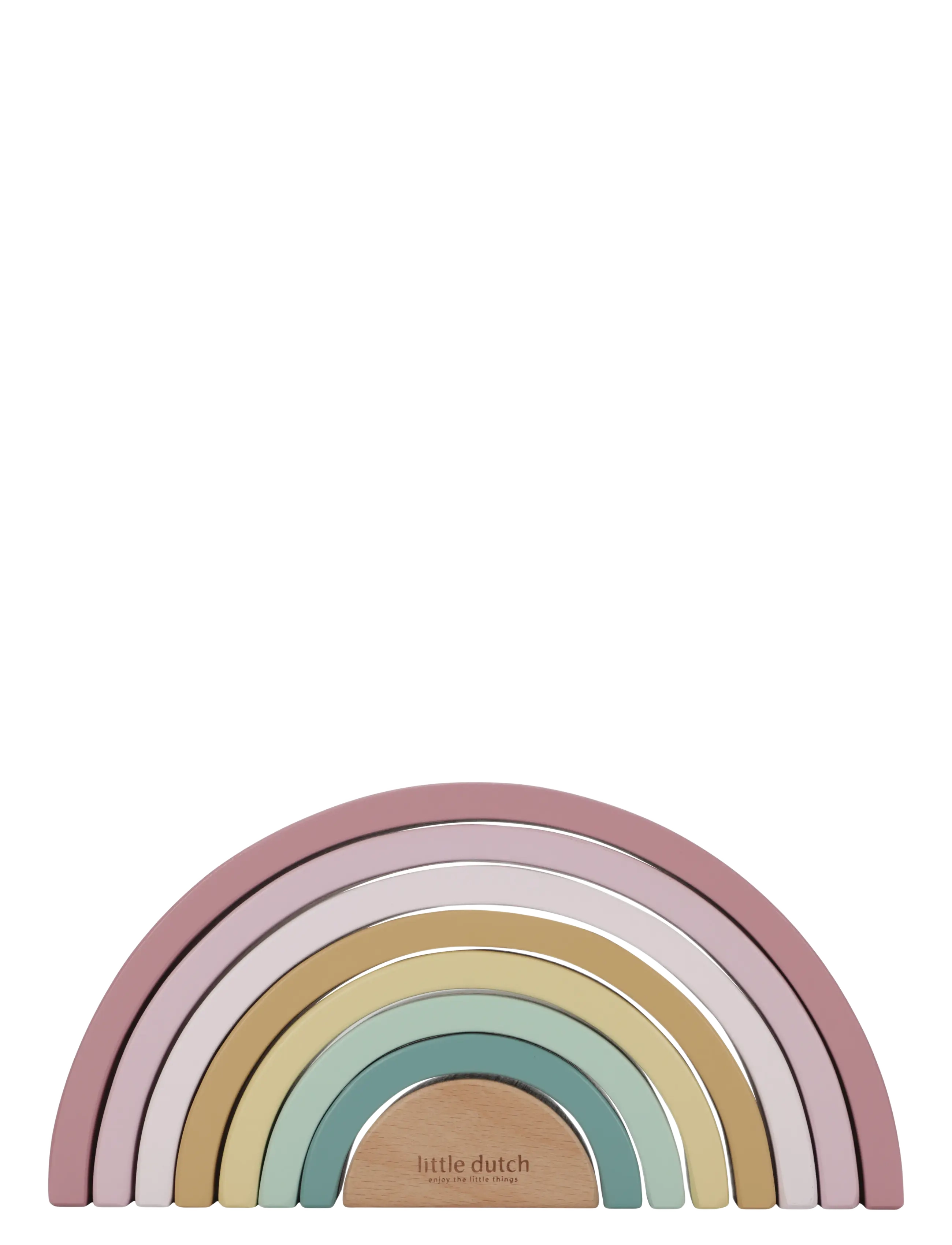 Little Dutch Rainbow Stacker Fairy Garden FSC - PINK