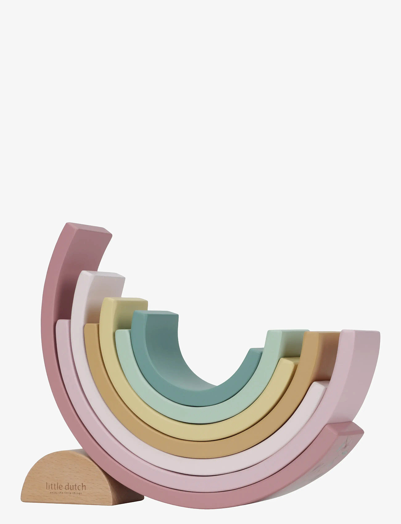 Little Dutch - Little Dutch Rainbow Stacker Fairy Garden FSC - byggklossar - pink - 1