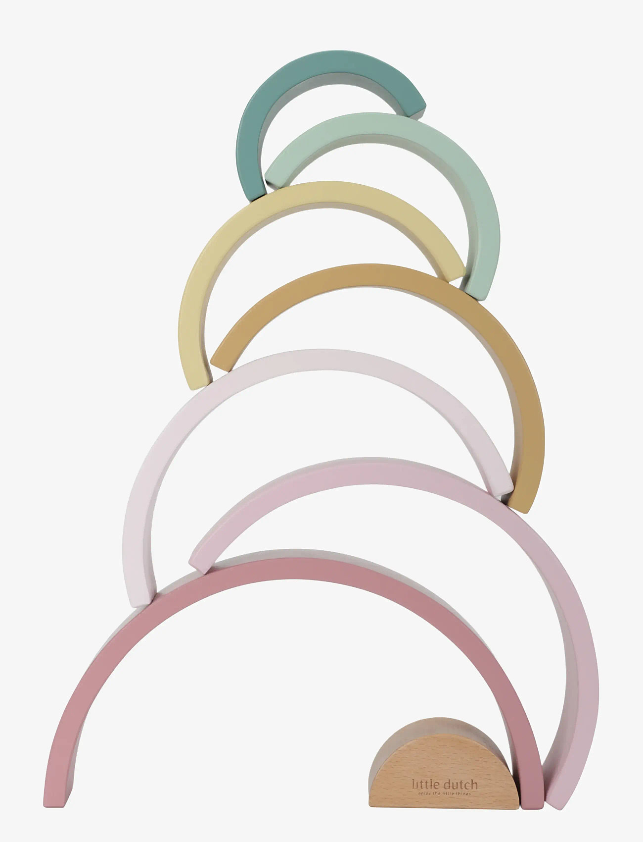 Little Dutch - Little Dutch Rainbow Stacker Fairy Garden FSC - byggklossar - pink - 2