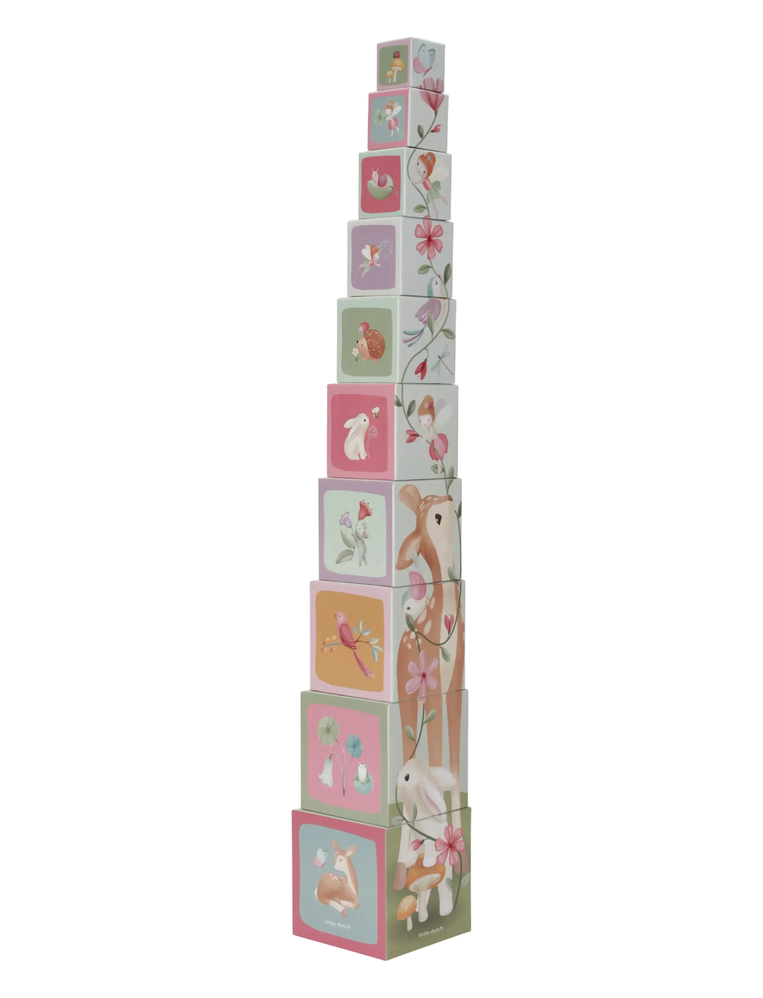 Little Dutch Building Blocks Fairy Garden Fsc, Børn, Stackable Blocks, Pink, Str: ONE SIZE