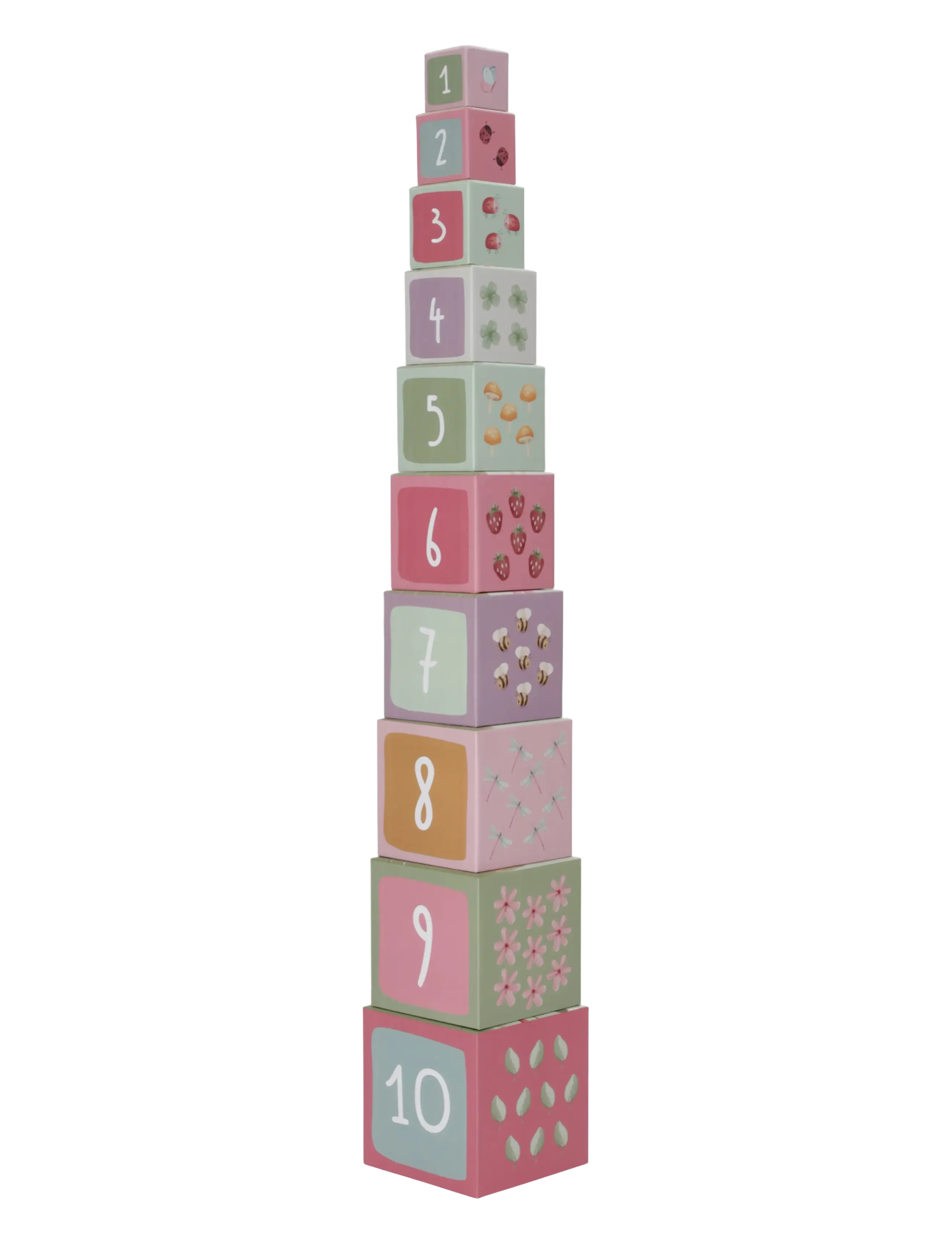 Little Dutch - Little Dutch  Building Blocks Fairy Garden FSC - stapelbare blokk - pink - 2