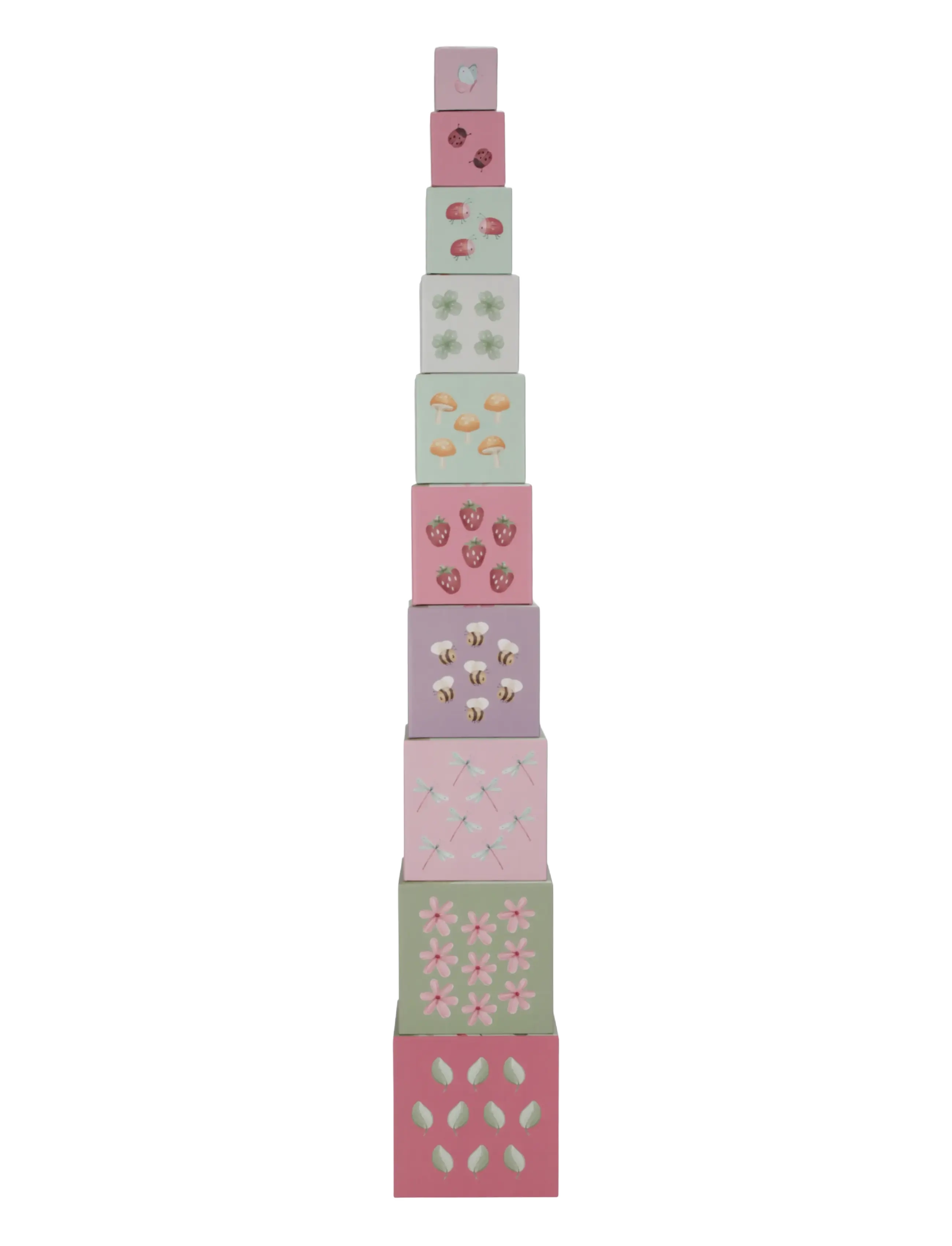 Little Dutch - Little Dutch  Building Blocks Fairy Garden FSC - stapelbare blokk - pink - 4