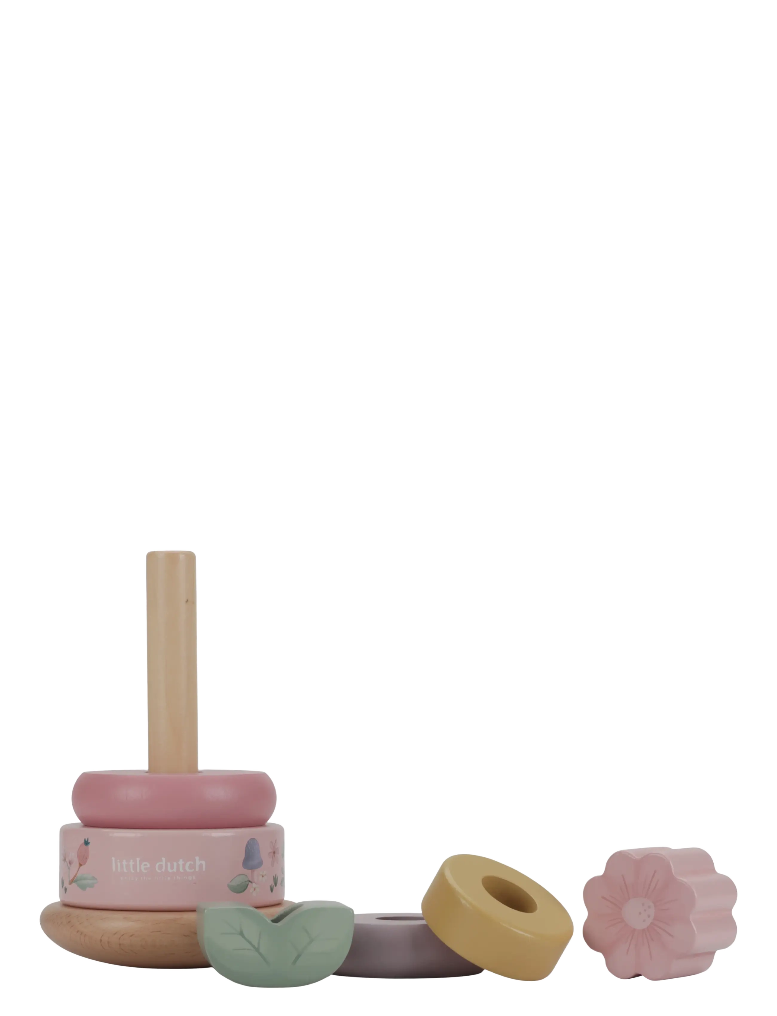 Little Dutch - Little Dutch Rocking Ring Stacker wood Fairy Garden FSC - stapelbare blokk - pink - 1