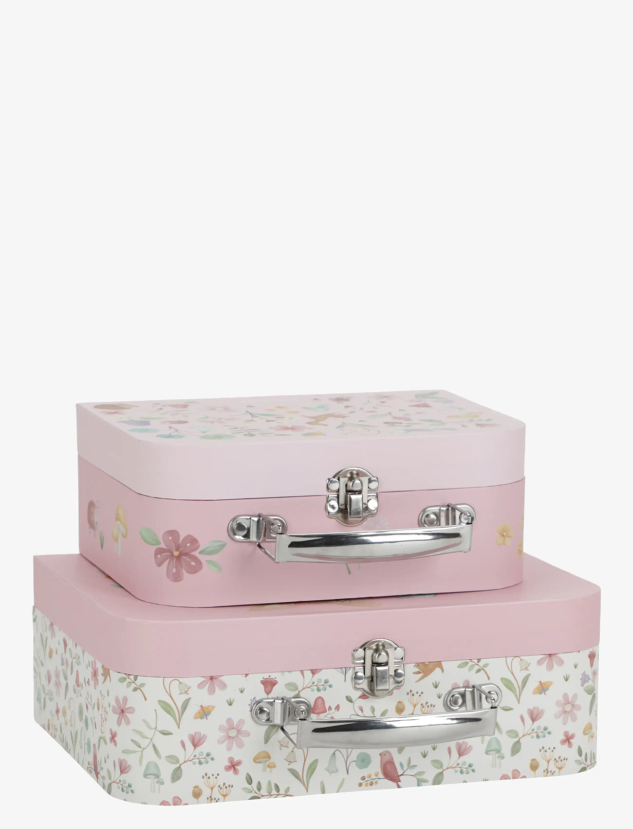 Little Dutch - Little Dutch Suitcase set Fairy Garden pink FSC - opbevaringskasser - pink - 1