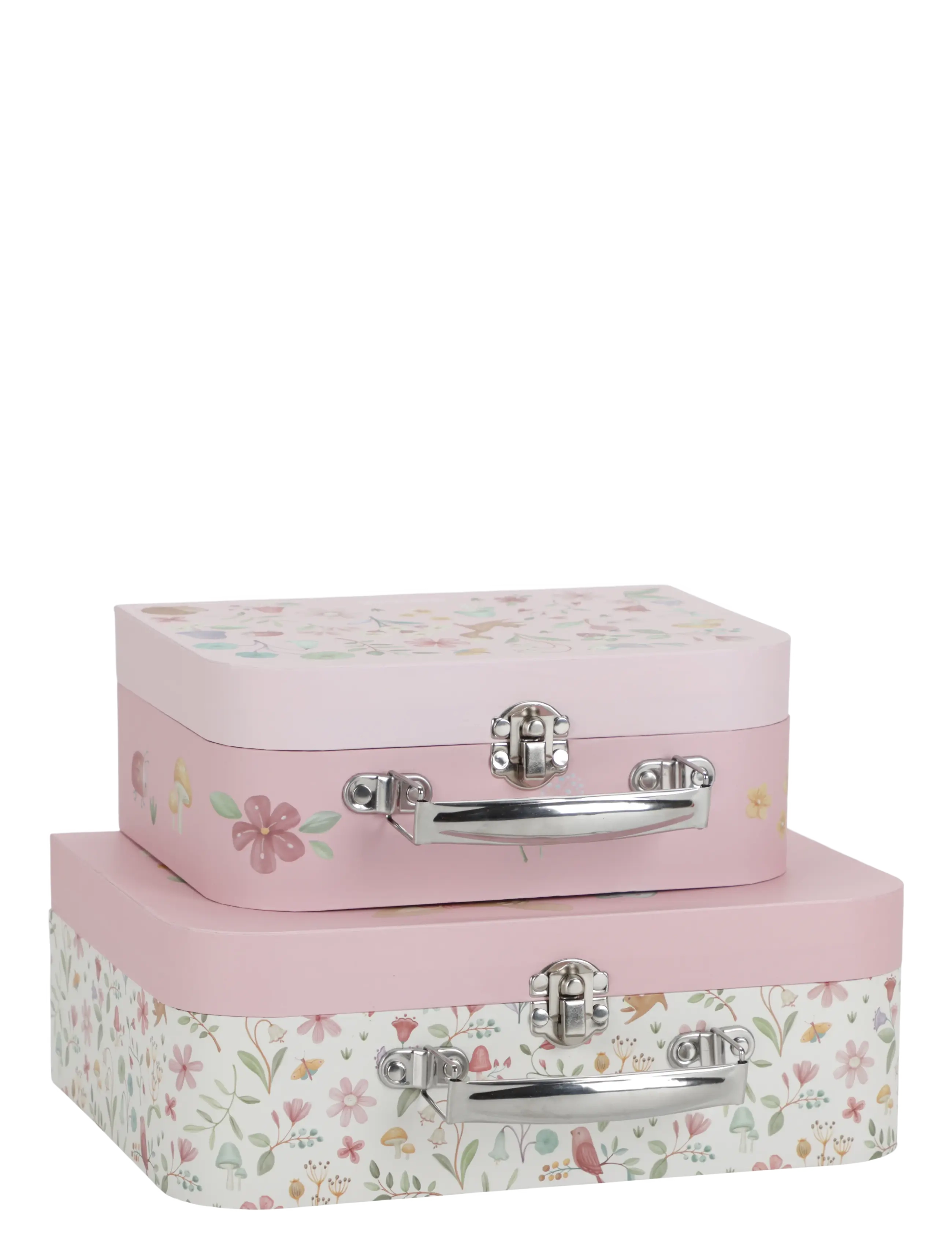Little Dutch - Little Dutch Suitcase set Fairy Garden pink FSC - opbevaringskasser - pink - 1
