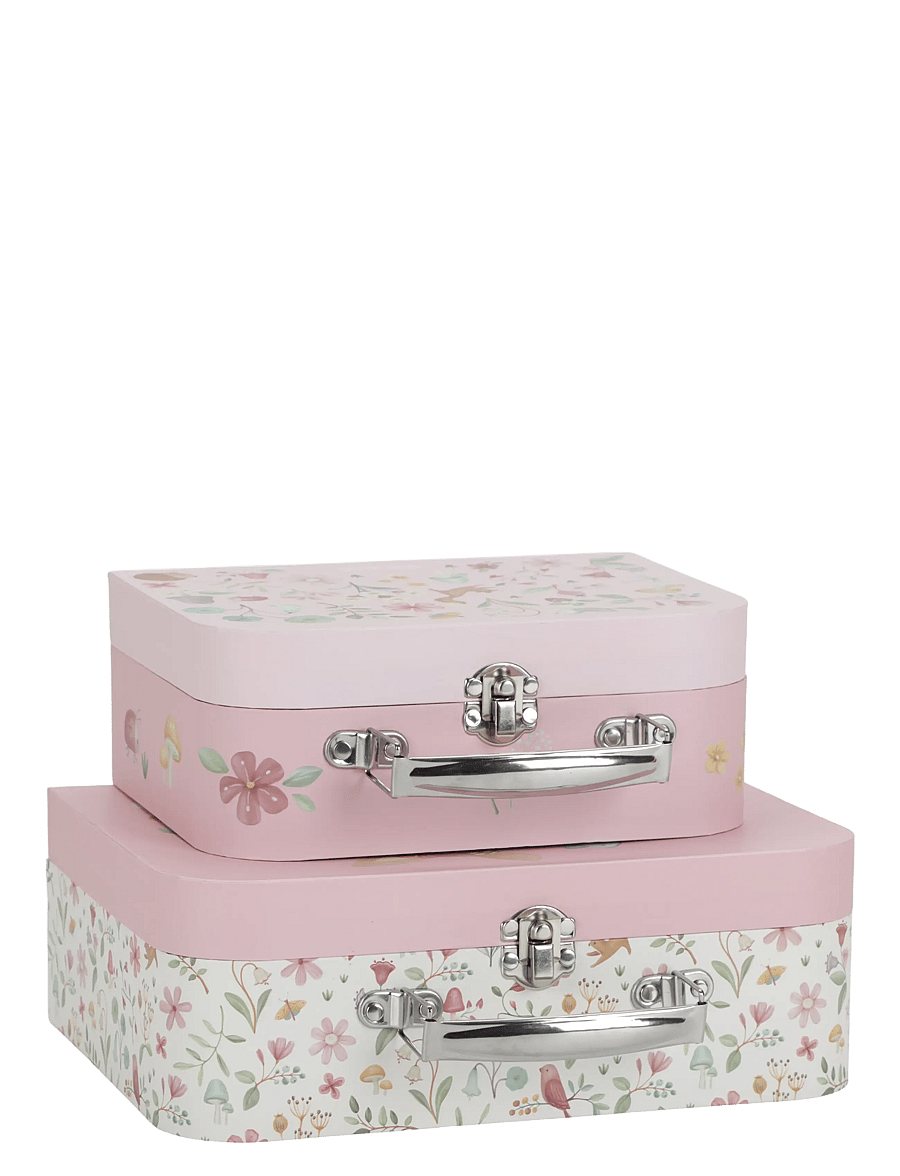 Little Dutch - Little Dutch Suitcase set Fairy Garden pink FSC - förvaringslådor - pink - 1