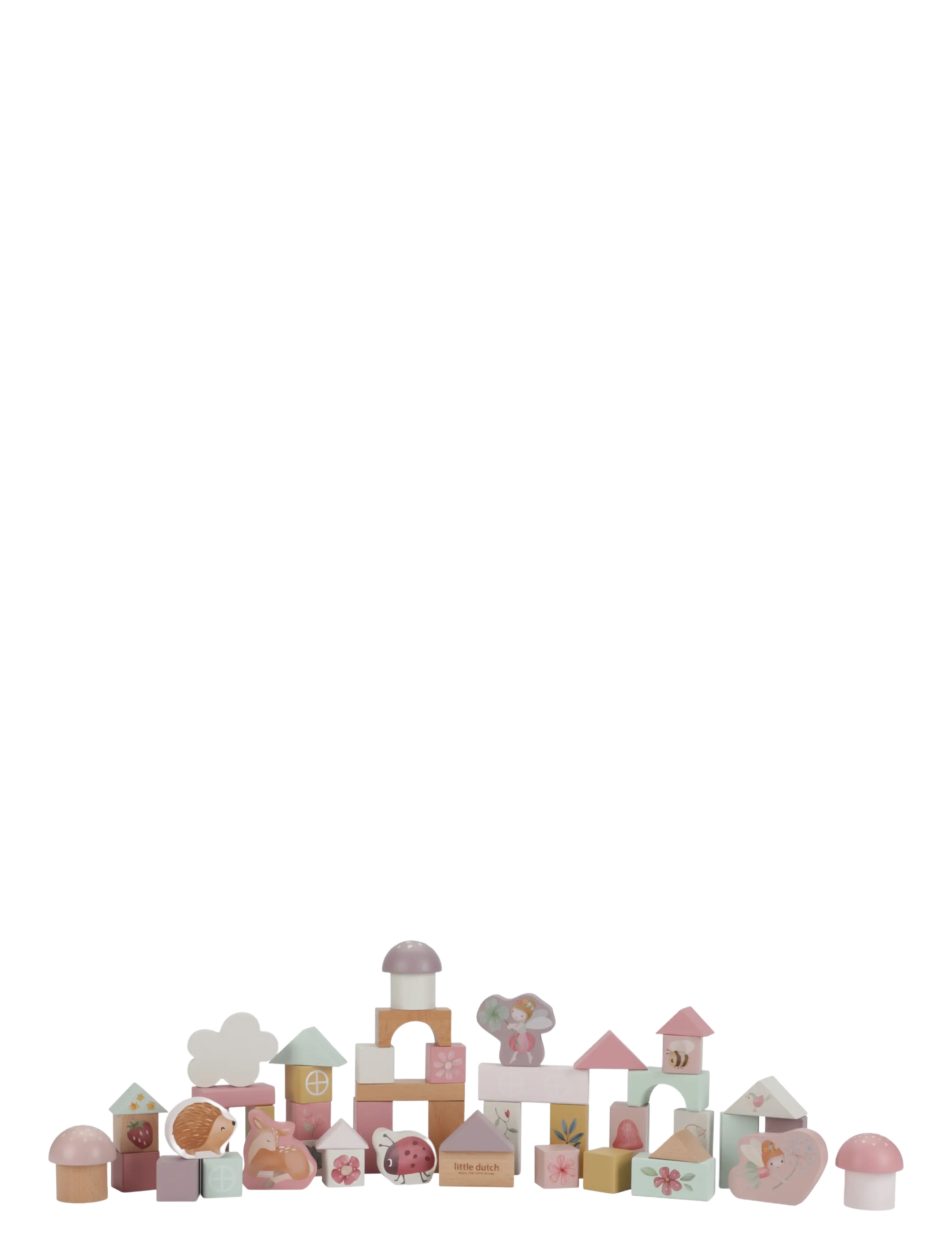 Little Dutch Little Dutch Building Blocks Fairy Friends FSC - Inspiration - PINK / pink/rose