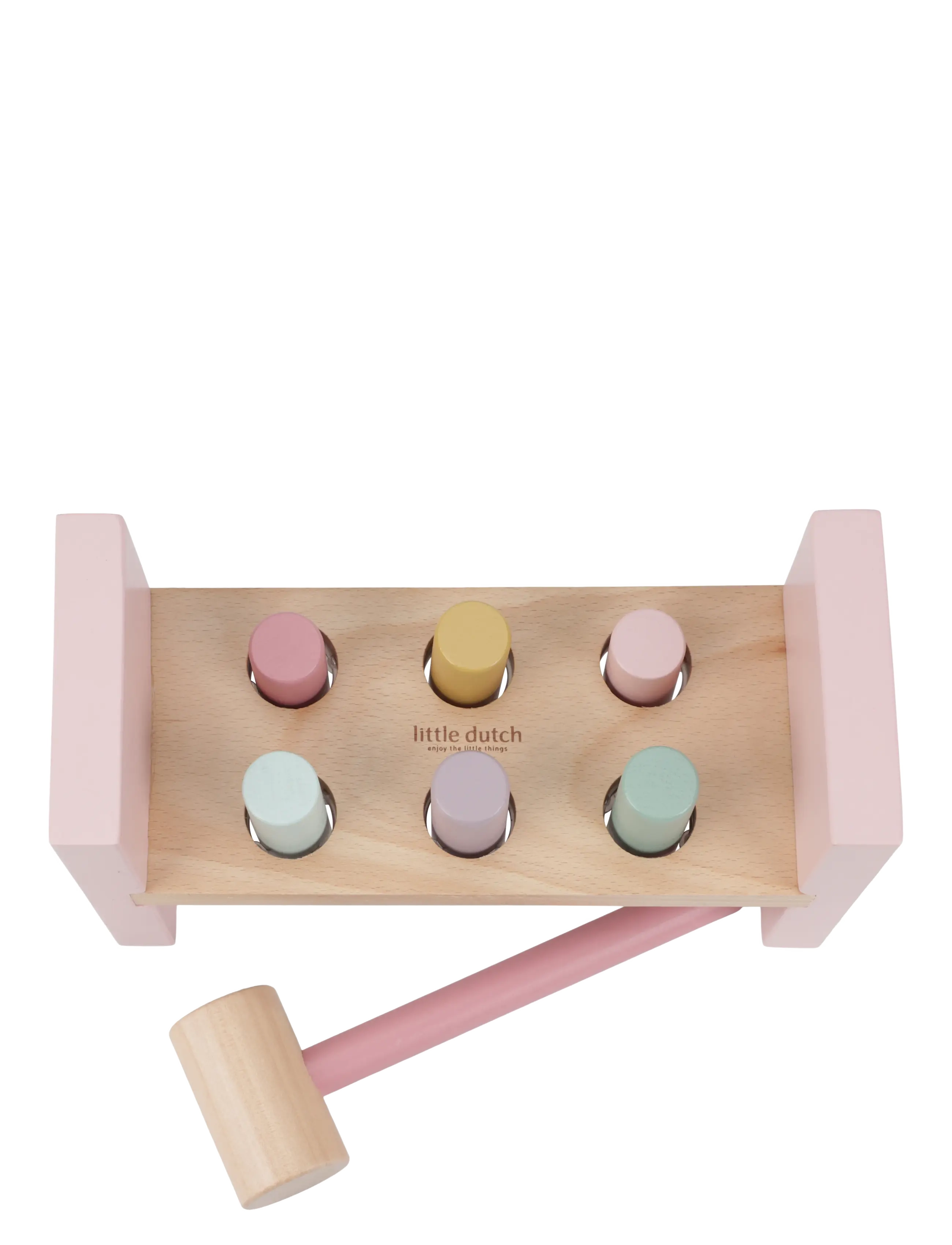 Little Dutch - Little Dutch Pounding Bench Fairy Garden FSC - hammerbrætter - pink - 2