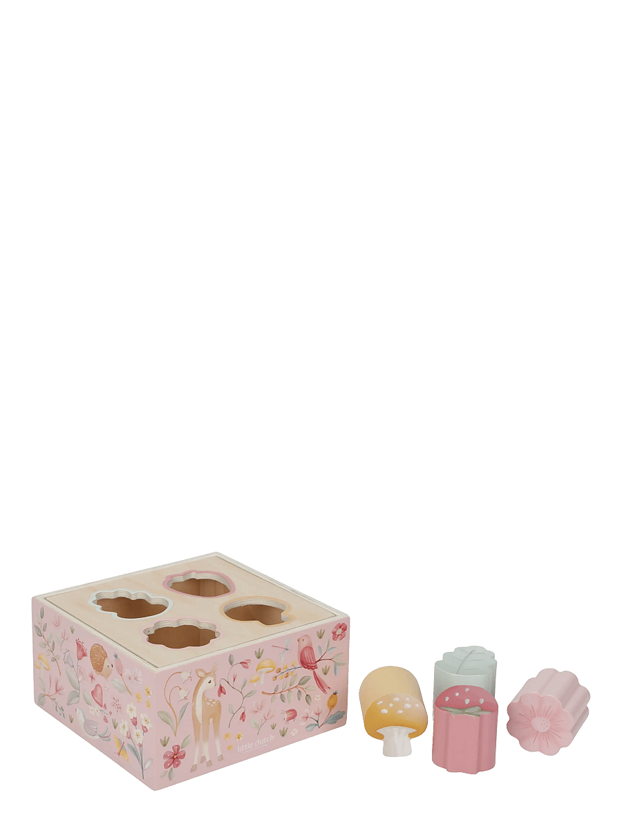 Little Dutch - Shape Sorter Fairy Garden - plocklådor - pink - 2