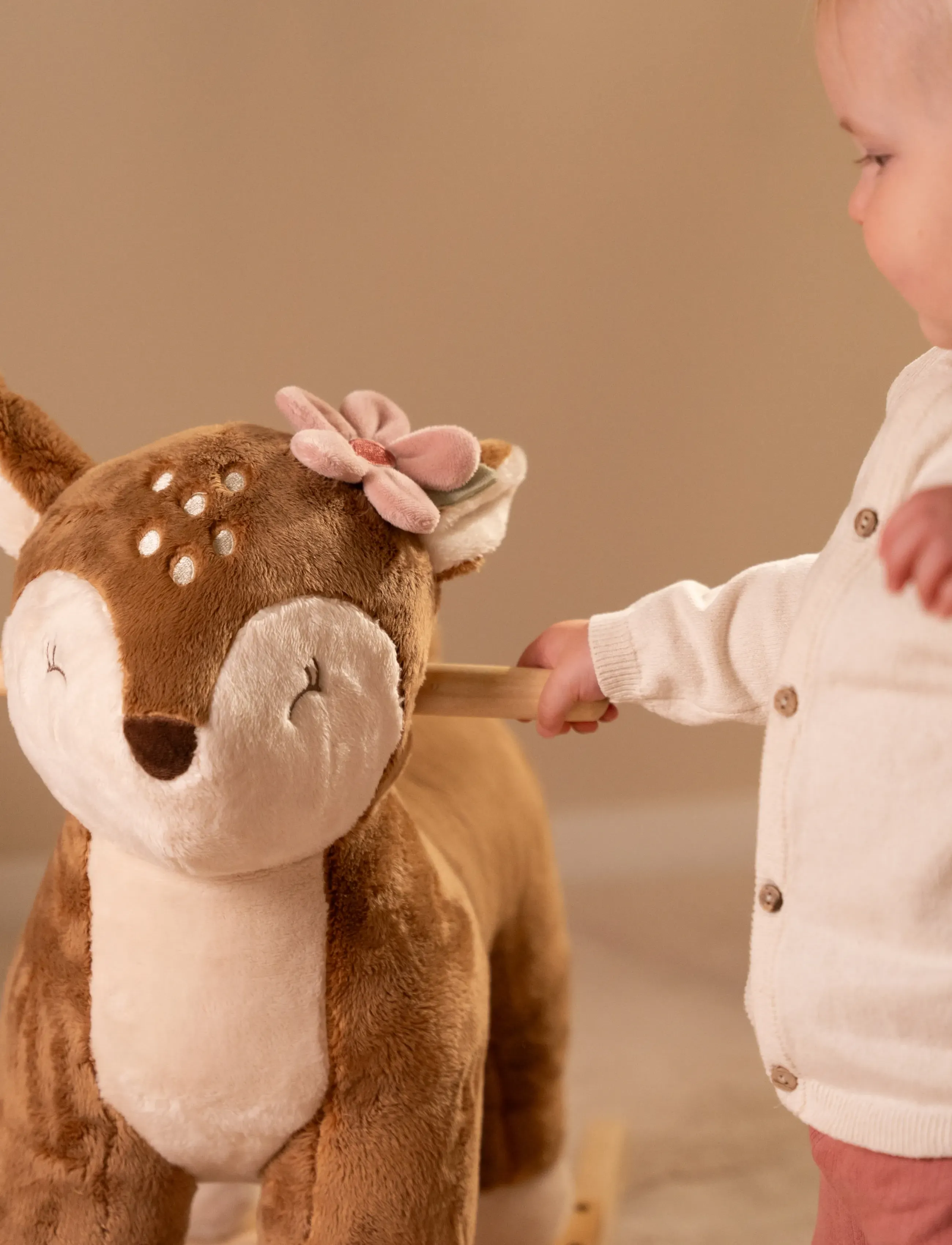 Little Dutch Rocking Deer Fairy Garden, One Size, Brown, Legetøj > Rocking Legetøj, Børn