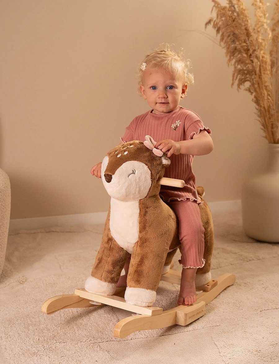 Little Dutch - Rocking deer Fairy Garden - gungdjur - brown - 3