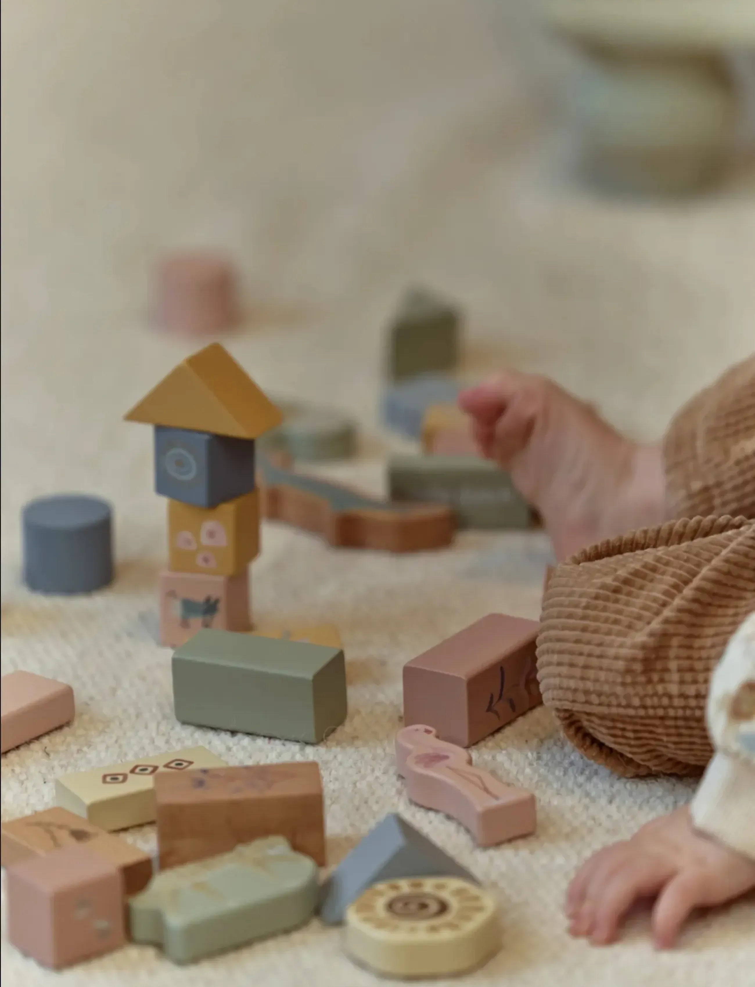 Little Dutch - Little Dutch - Wooden Building Blocks - Safari Friends - byggklossar - green - 4