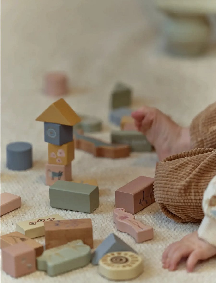 Little Dutch - Little Dutch - Wooden Building Blocks - Safari Friends - byggklossar - green - 4