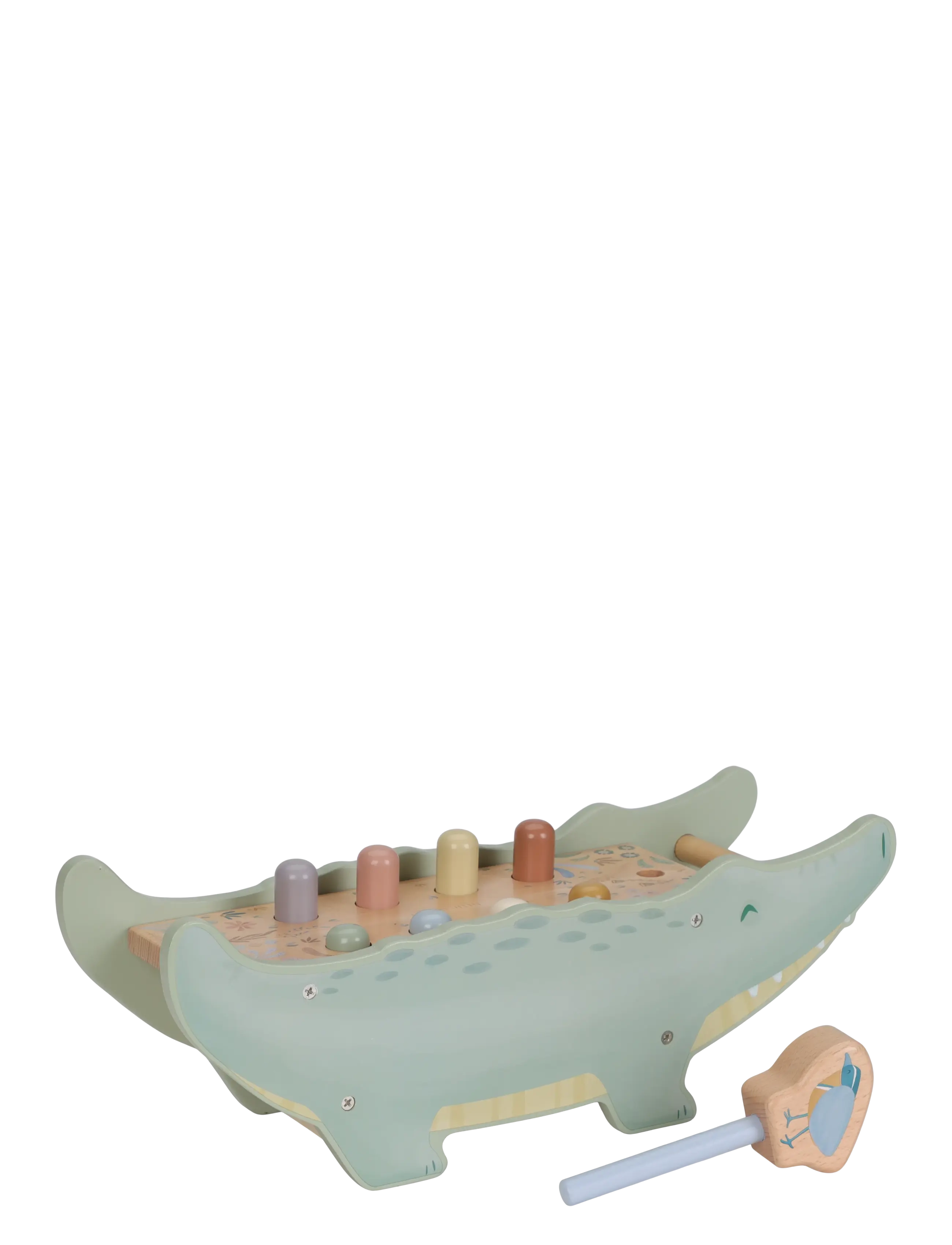 Little Dutch Little Dutch - Wooden Hammer Bench - Safari Friends (Green ...