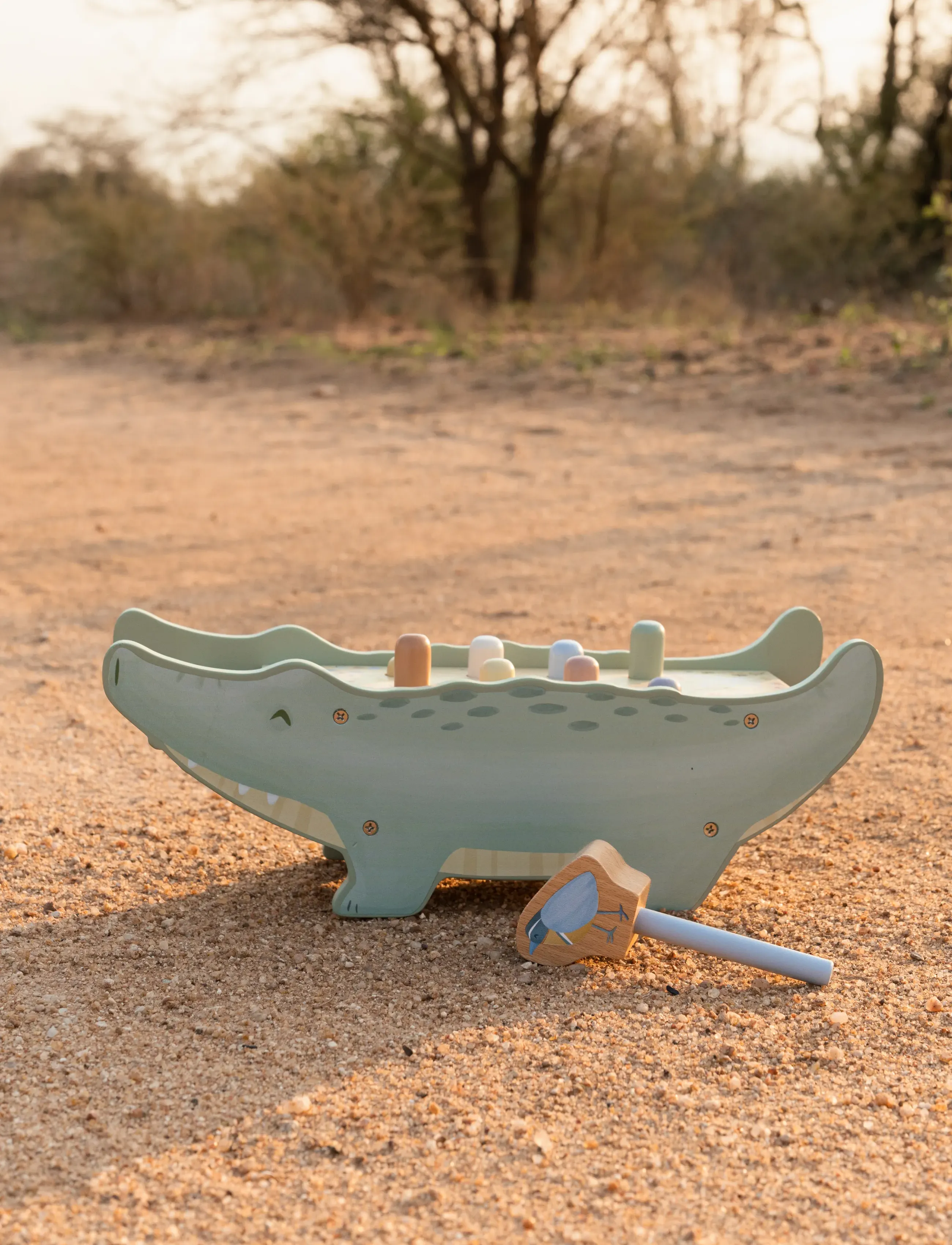 Little Dutch Little Dutch - Wooden Hammer Bench - Safari Friends (Green ...