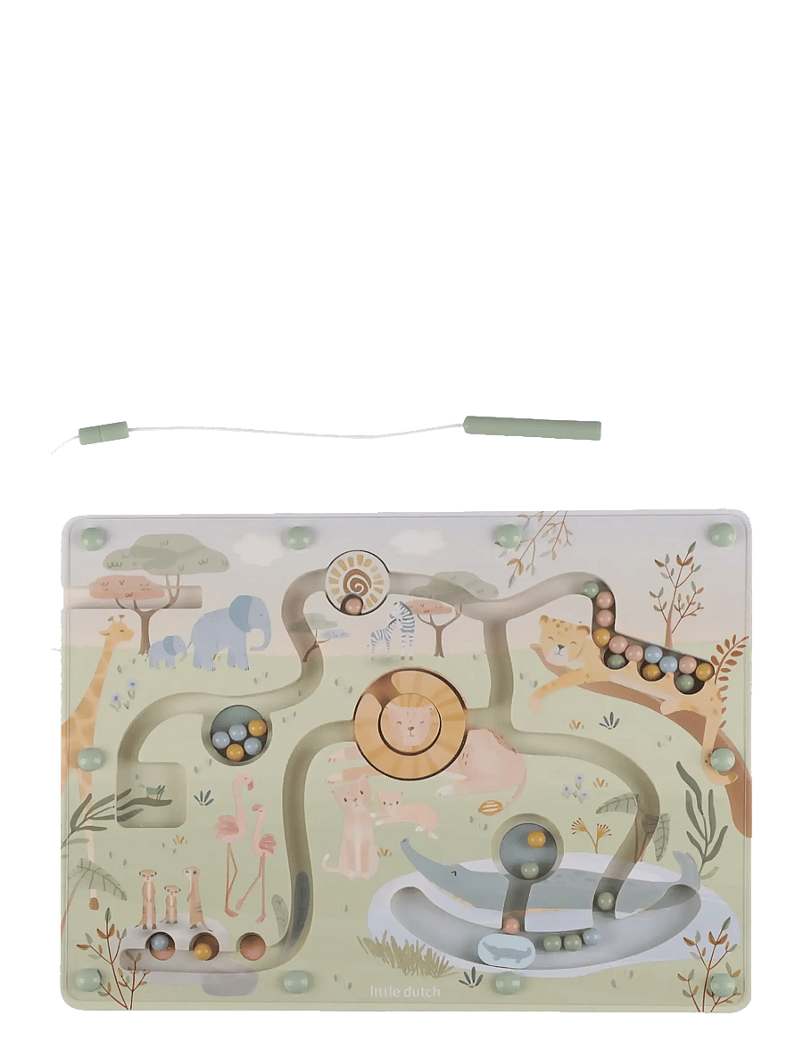 Little Dutch - Little Dutch - Magnetic Maze - Safari Friends - aktive spil - green - 0
