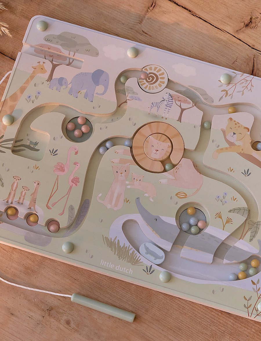Little Dutch - Little Dutch - Magnetic Maze - Safari Friends - aktive spil - green - 5