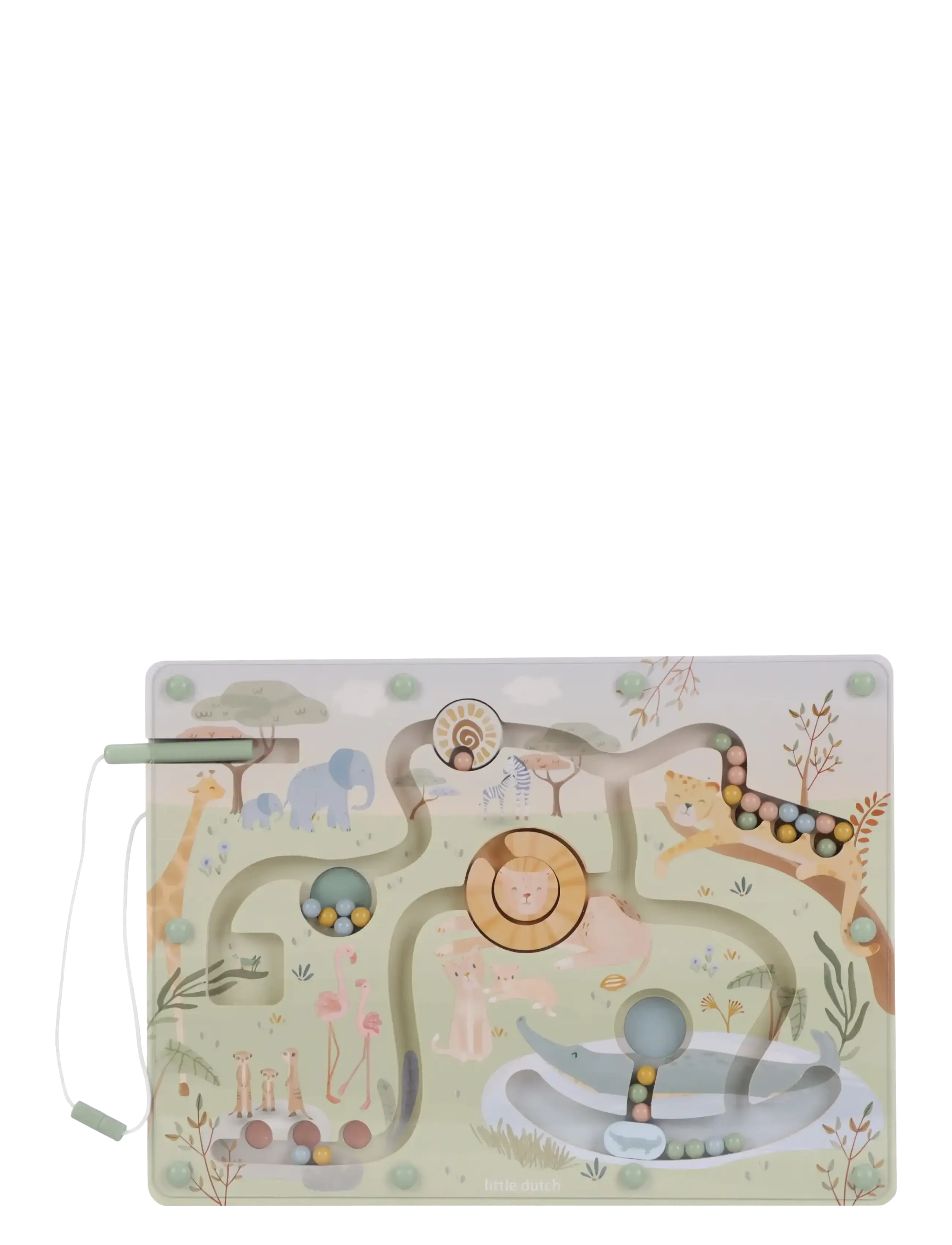 Little Dutch - Little Dutch - Magnetic Maze - Safari Friends - aktive spil - green - 1