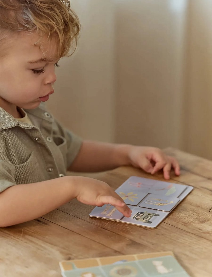 Little Dutch - Little Dutch - Lotto game - Safari Friends - brætspil - blue - 4