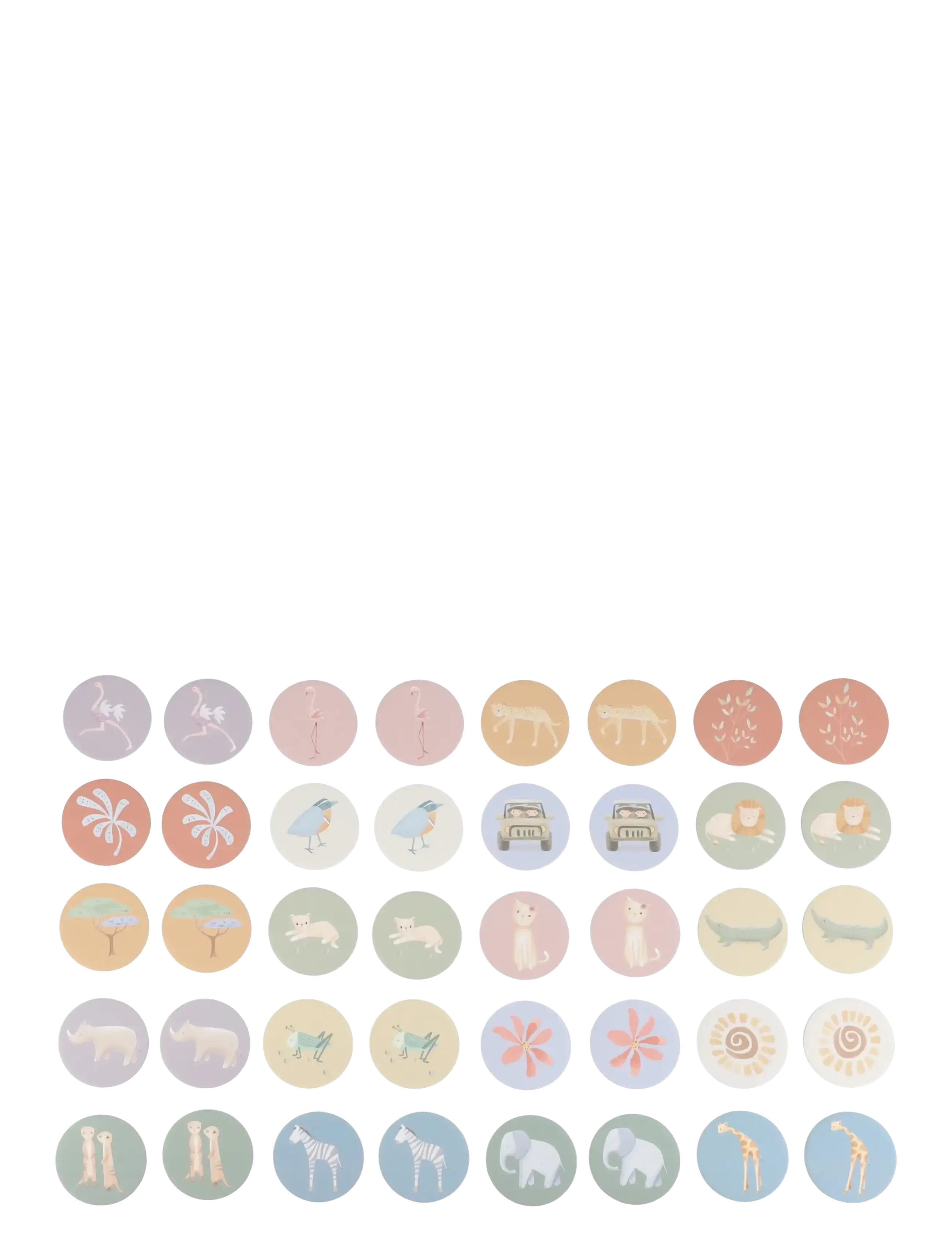 Little Dutch - Little Dutch - Memo game - Safari Friends - memo - pink - 2