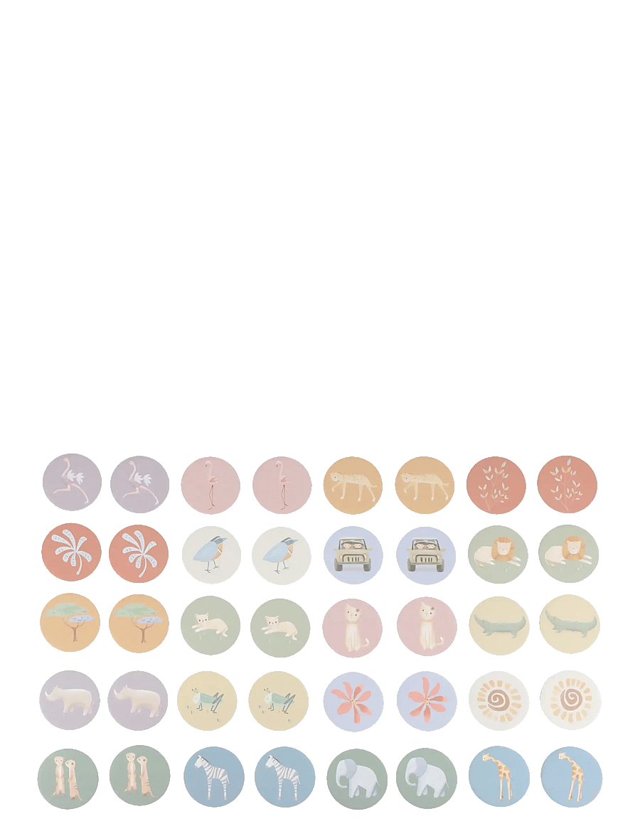 Little Dutch - Little Dutch - Memo game - Safari Friends - memo - pink - 2