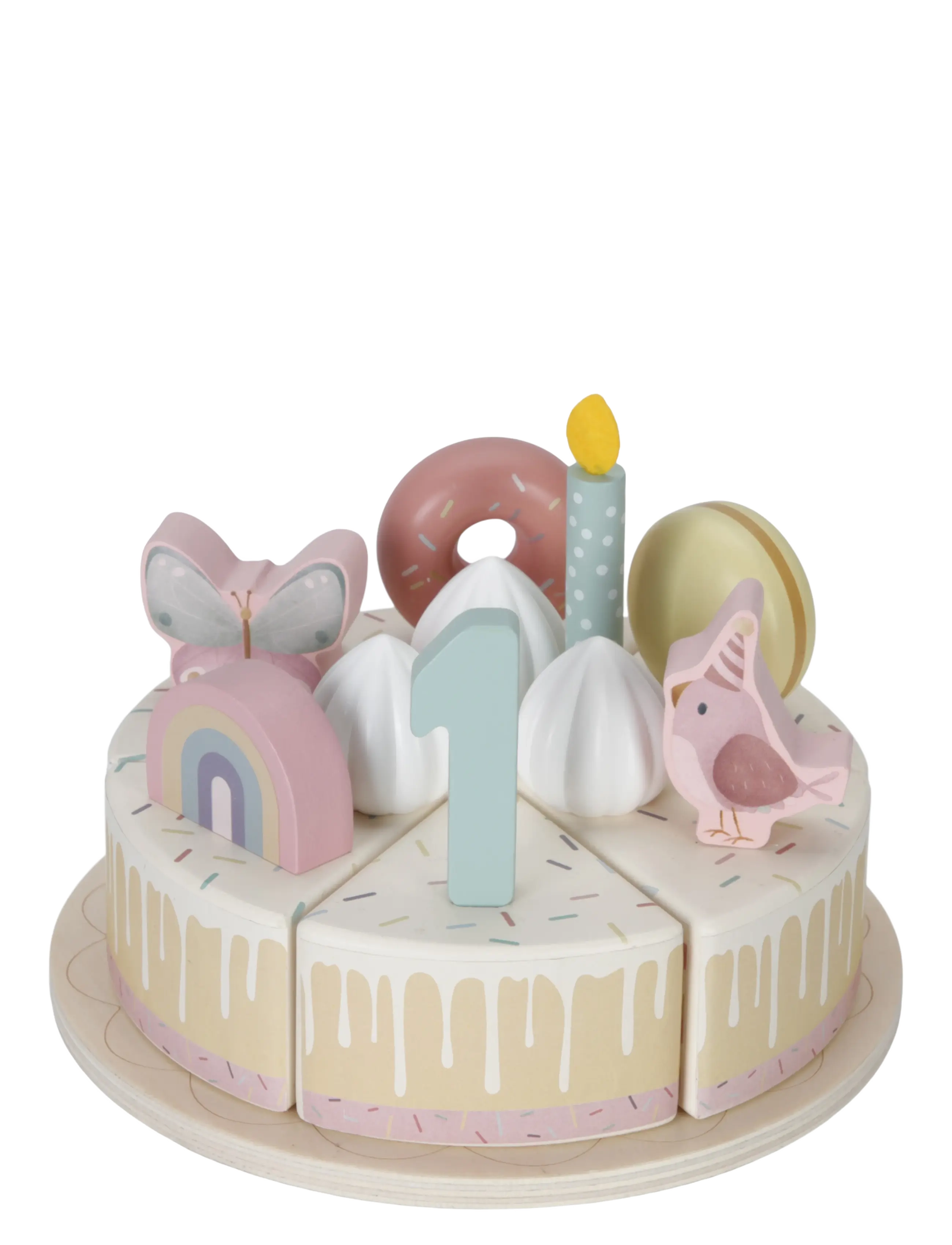 Little Dutch Little Dutch - Fødselsdagskage XL Pink - Kids home - PINK / multi