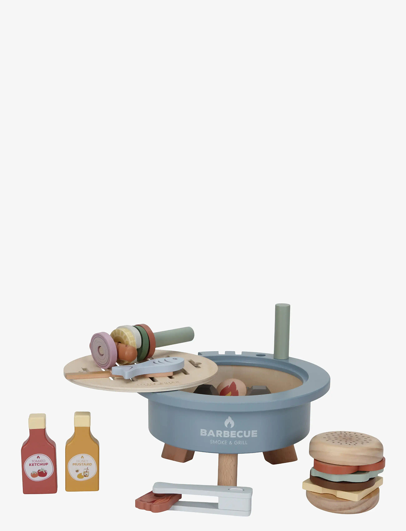 Little Dutch - Little Dutch Barbeque Toy Set FSC - legemad & legekager - blue - 0