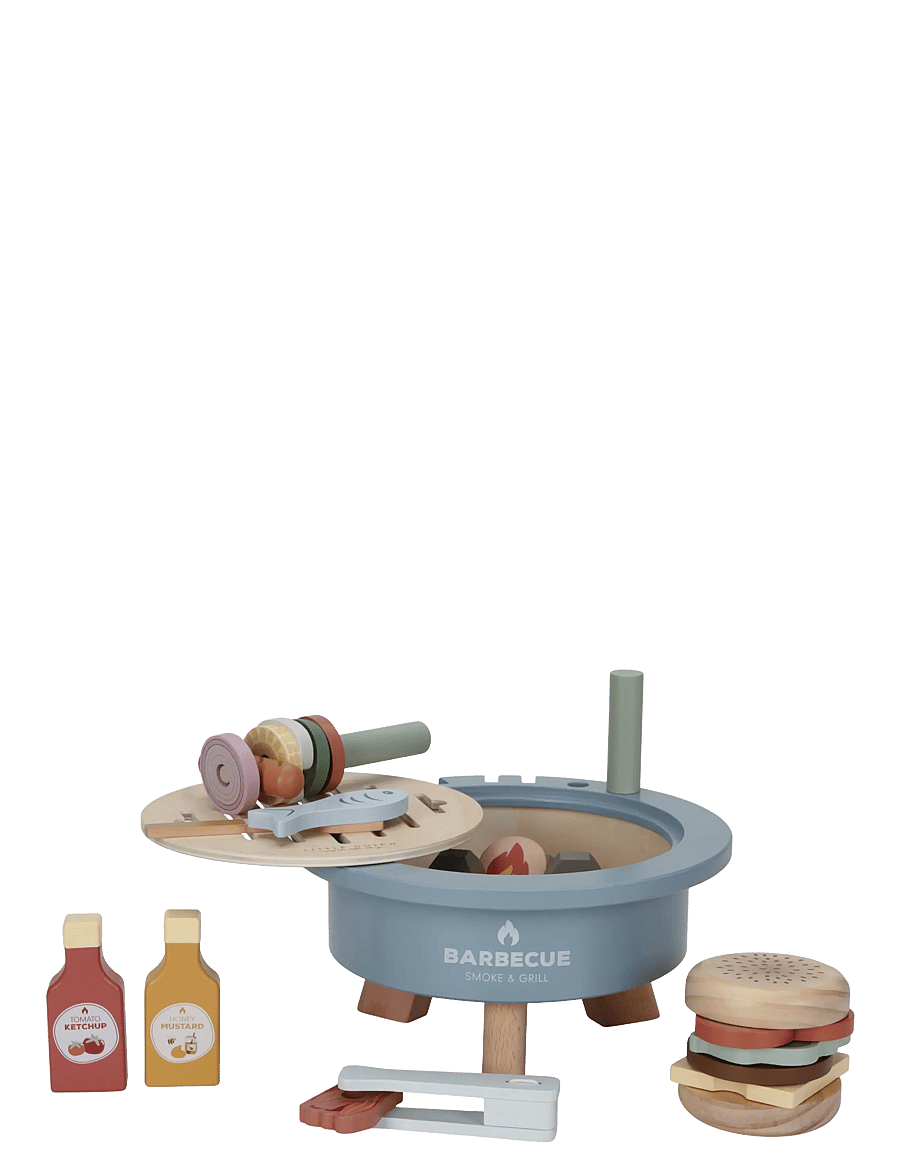 Little Dutch - Little Dutch Barbeque Toy Set FSC - legemad & legekager - blue - 0