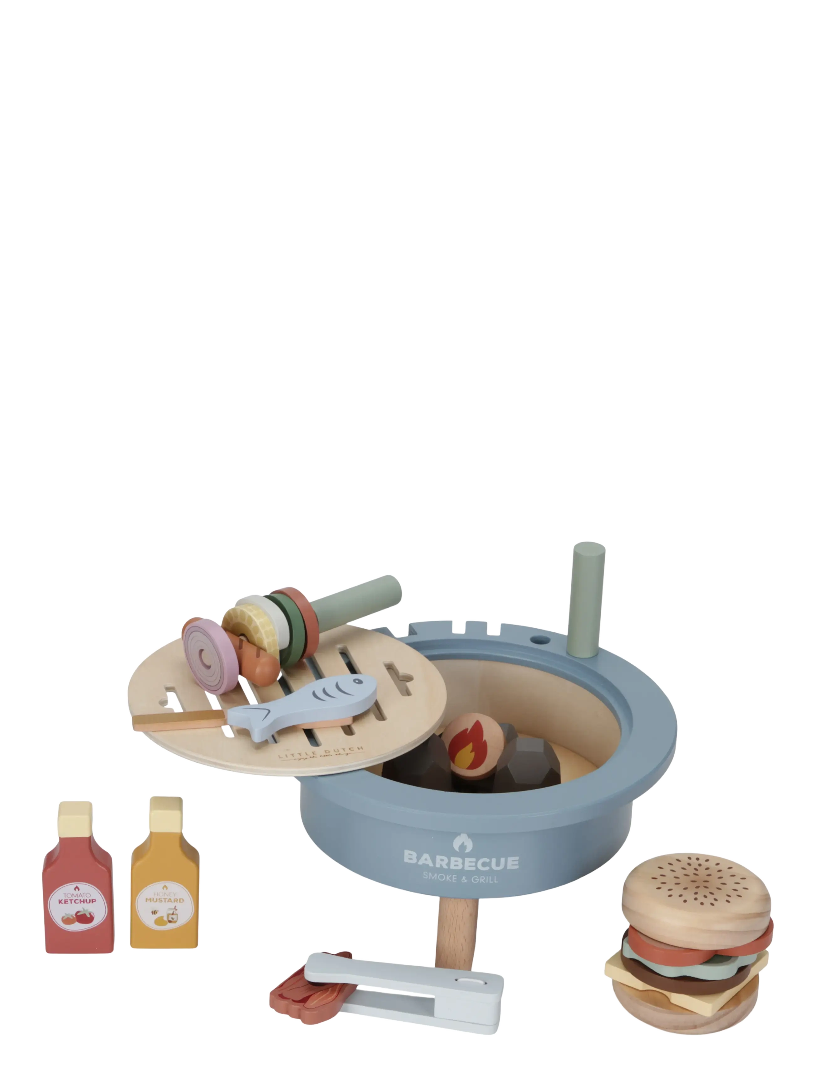Little Dutch - Little Dutch Barbeque Toy Set FSC - legemad & legekager - blue - 1