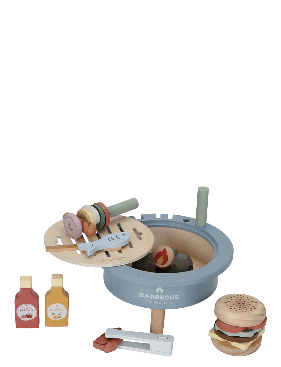 Little Dutch - Little Dutch Barbeque Toy Set FSC - legemad & legekager - blue - 1