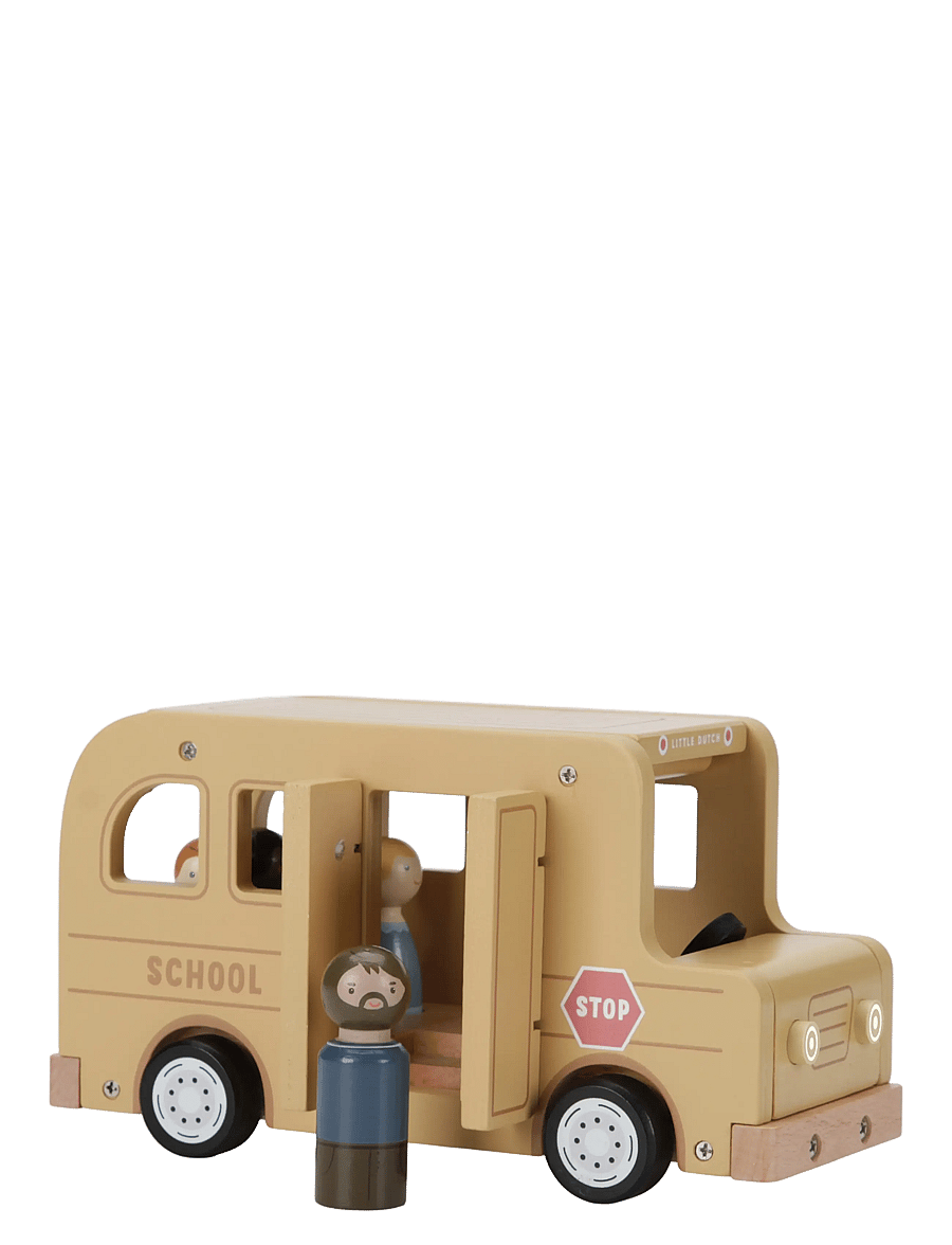 Little Dutch - Little Dutch School Bus with Figures FSC - yellow - 0