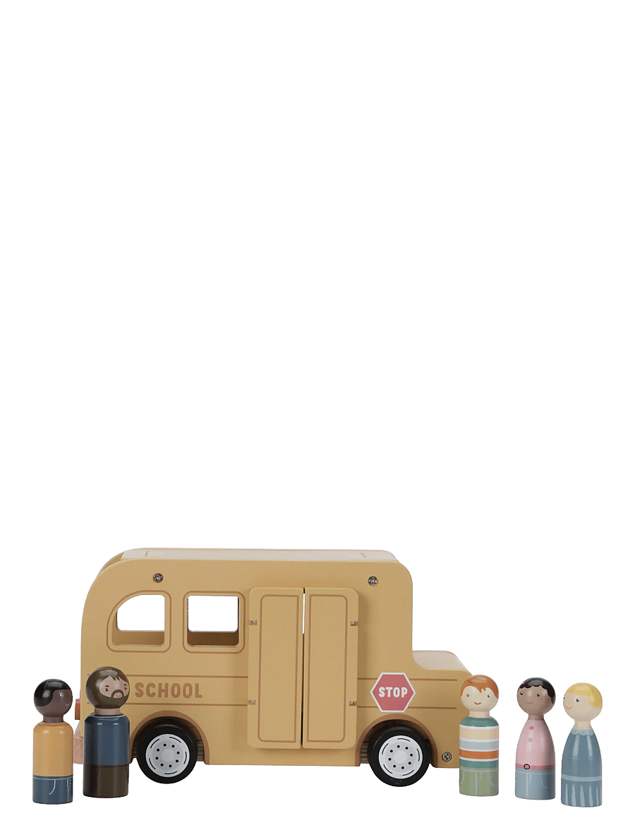 Little Dutch - Little Dutch School Bus with Figures FSC - yellow - 1