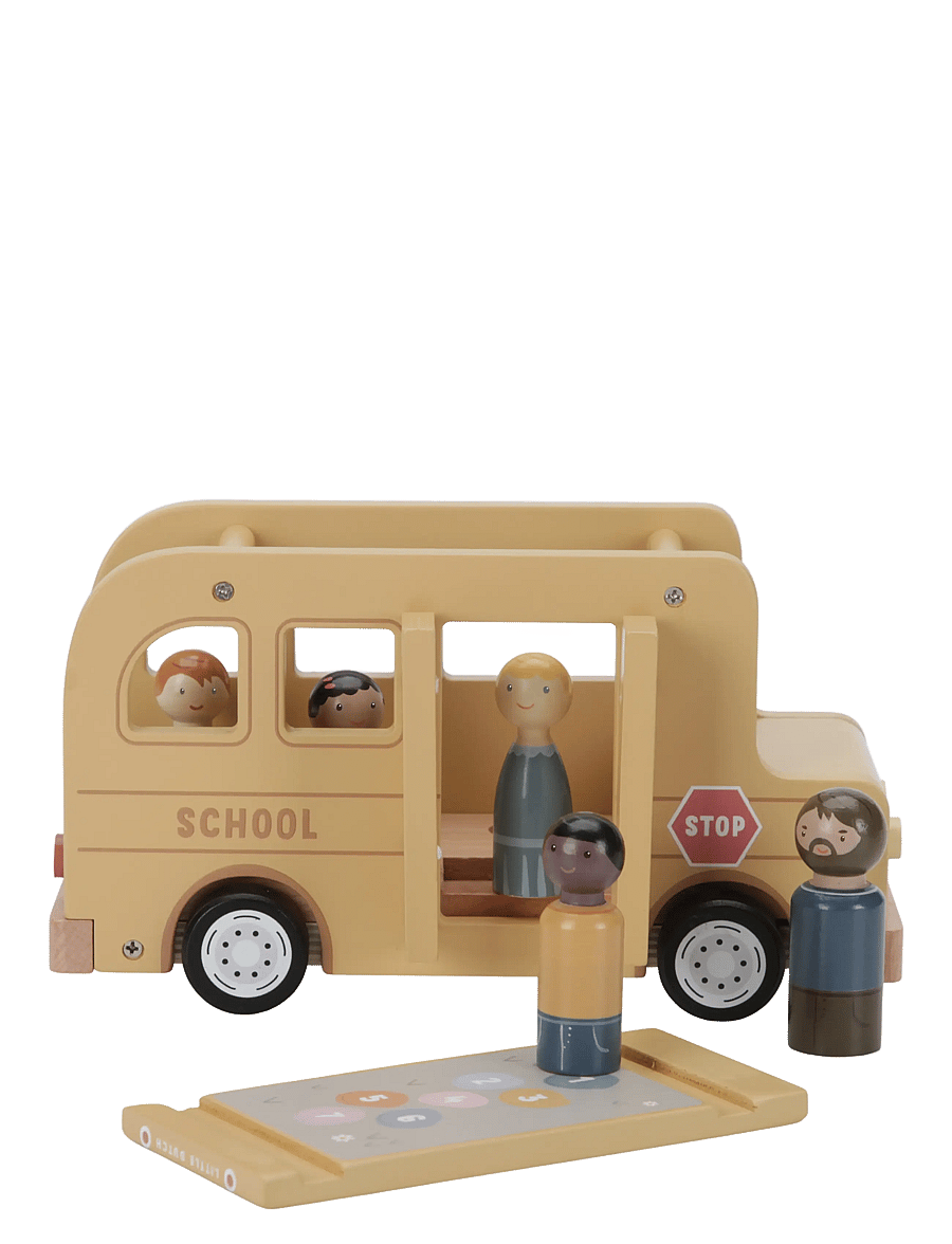 Little Dutch - Little Dutch School Bus with Figures FSC - yellow - 3