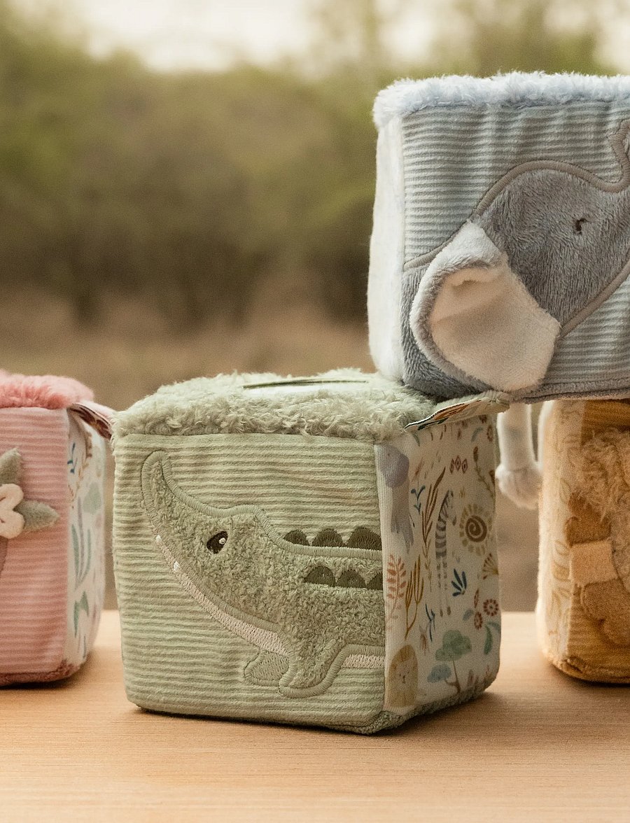 Little Dutch - Little Dutch - Soft Block Set - Safari Friends - dragleksaker - multi - 4