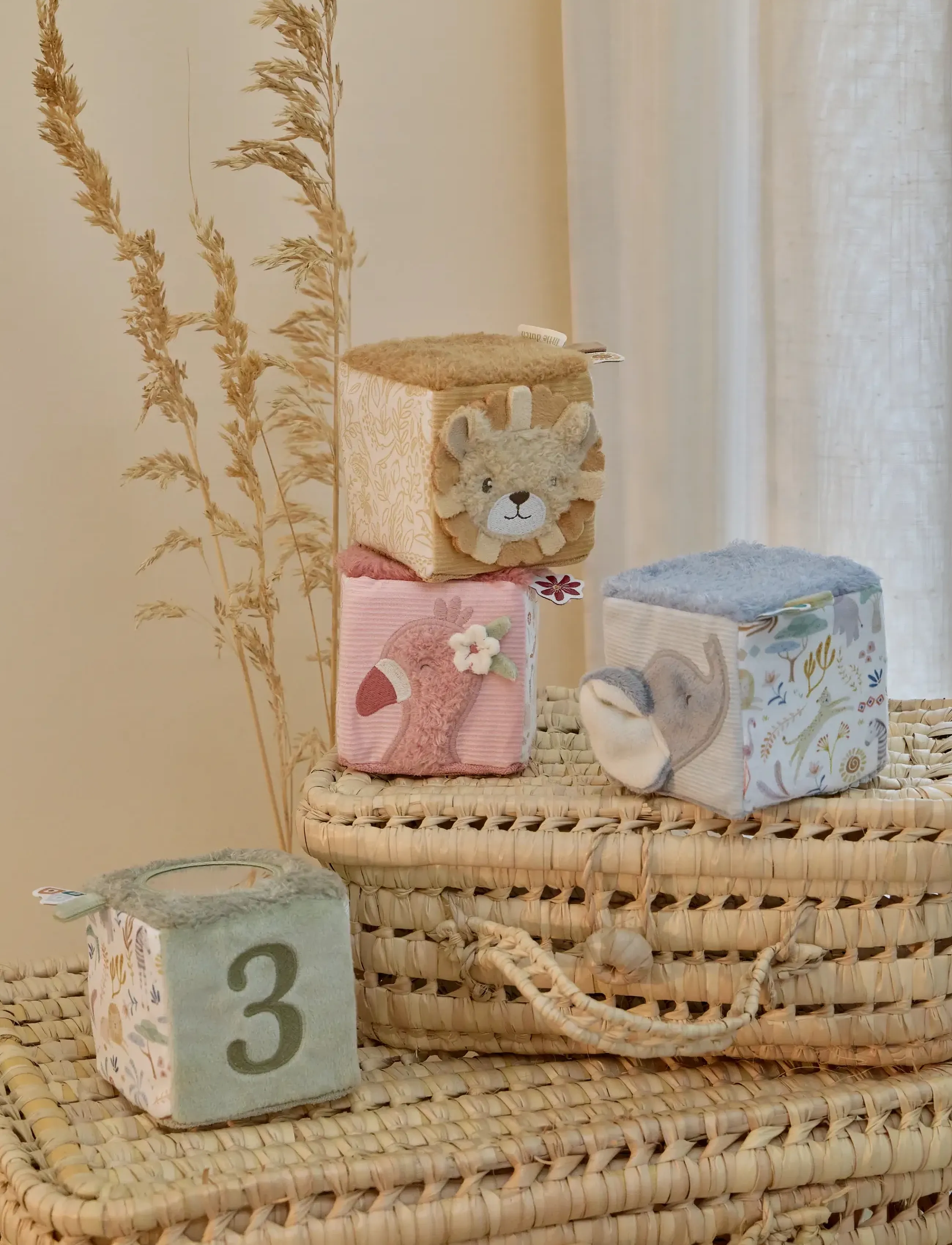 Little Dutch - Little Dutch - Soft Block Set - Safari Friends - dragleksaker - multi - 5
