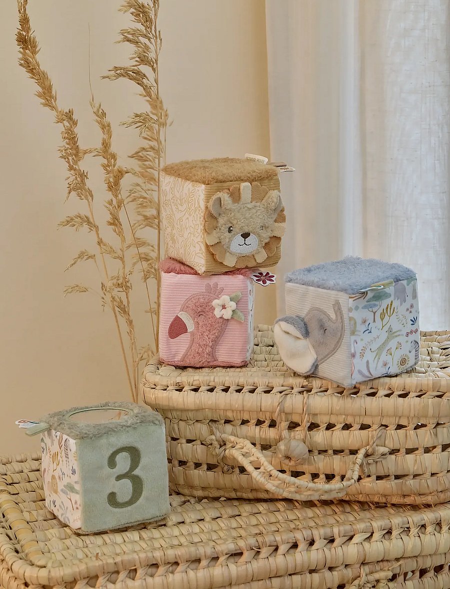Little Dutch - Little Dutch - Soft Block Set - Safari Friends - dragleksaker - multi - 5