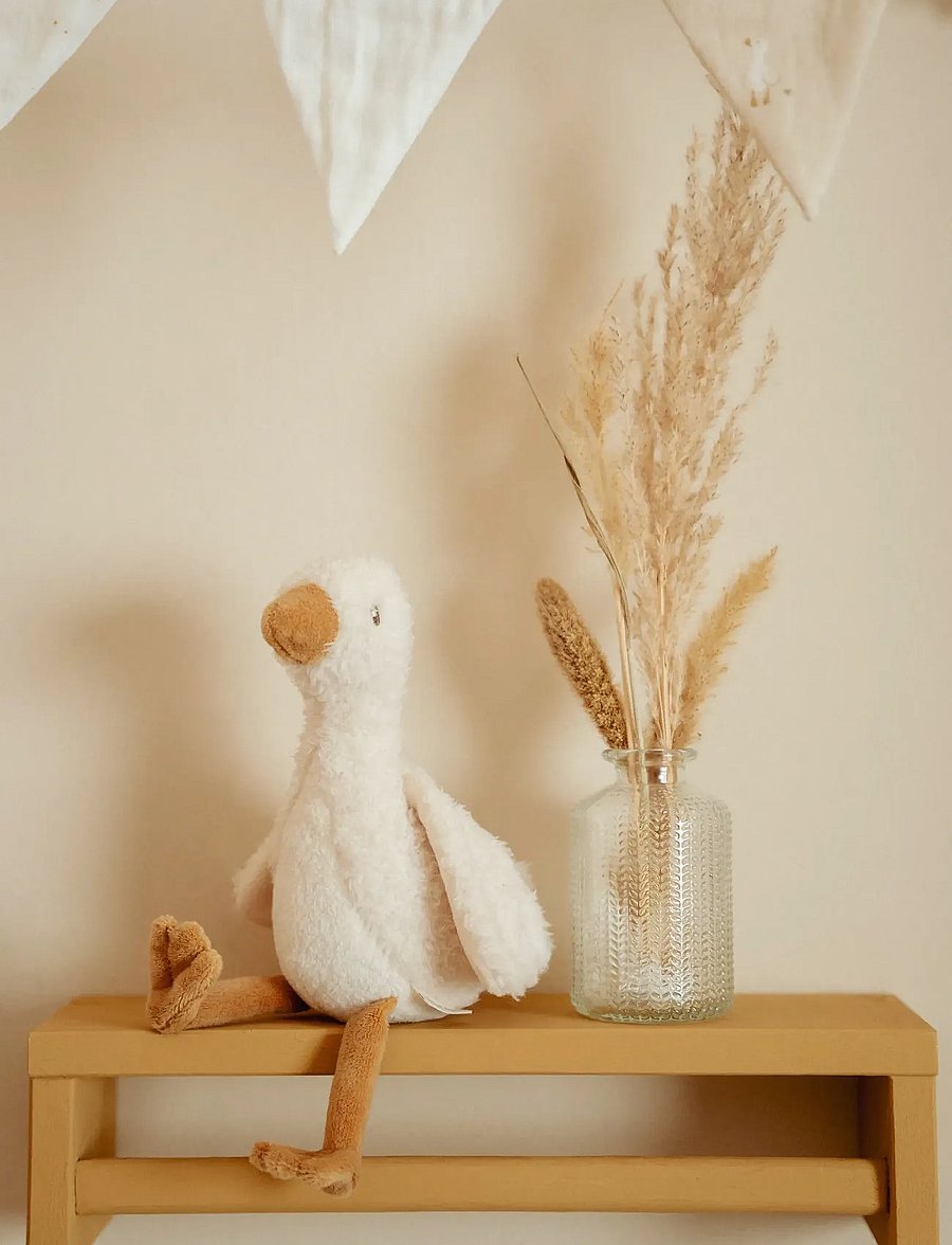 Little Dutch - Little Dutch - Cuddly toy Baby Goose GRS 17cm - kosedyr - white - 0
