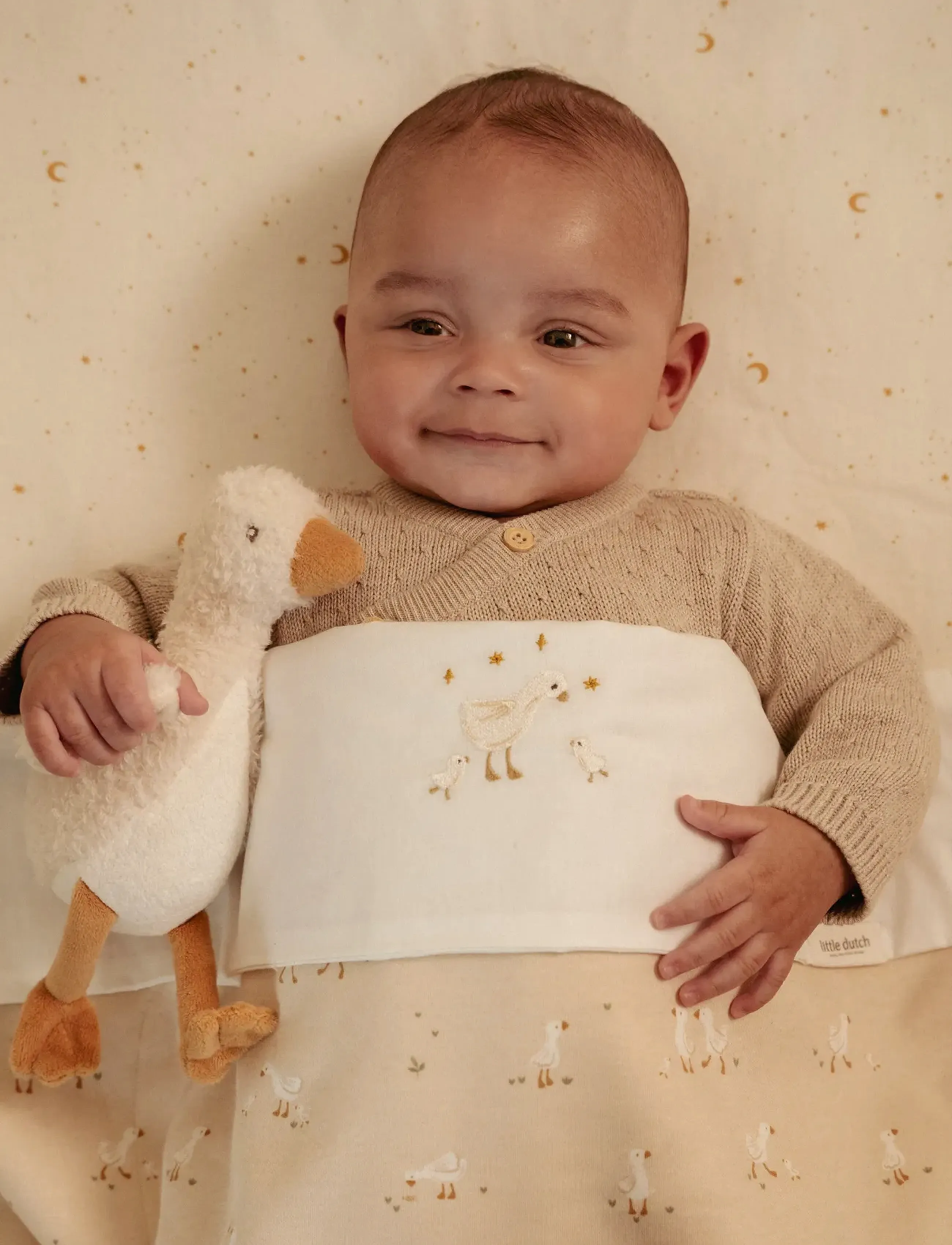 Little Dutch - Little Dutch - Cuddly toy Baby Goose GRS 17cm - tøjdyr - white - 4