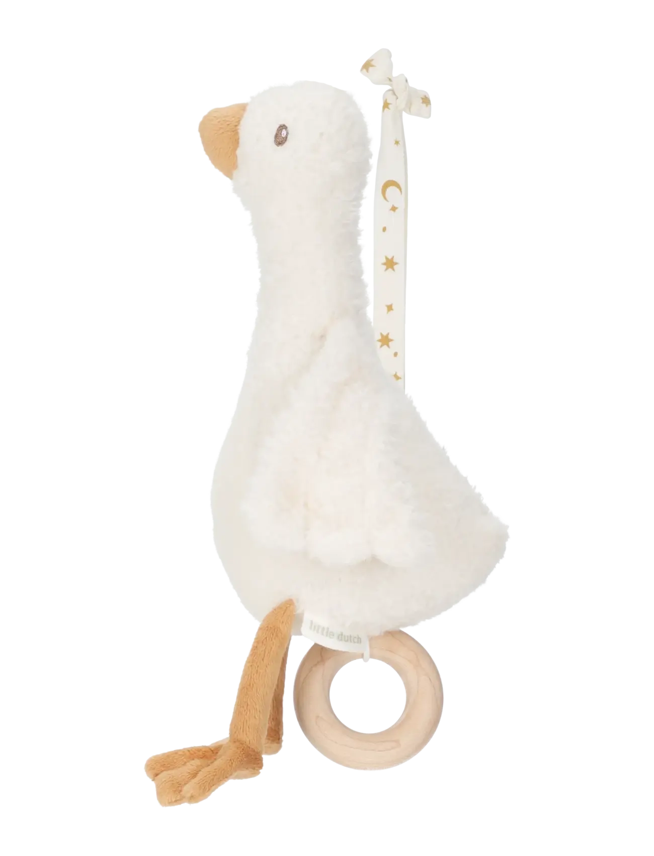 Little Dutch Little Dutch - Music Box Baby Goose Grs Newborn, One Size, White, Baby Legetøj > Musical Plush Legetøj, Børn