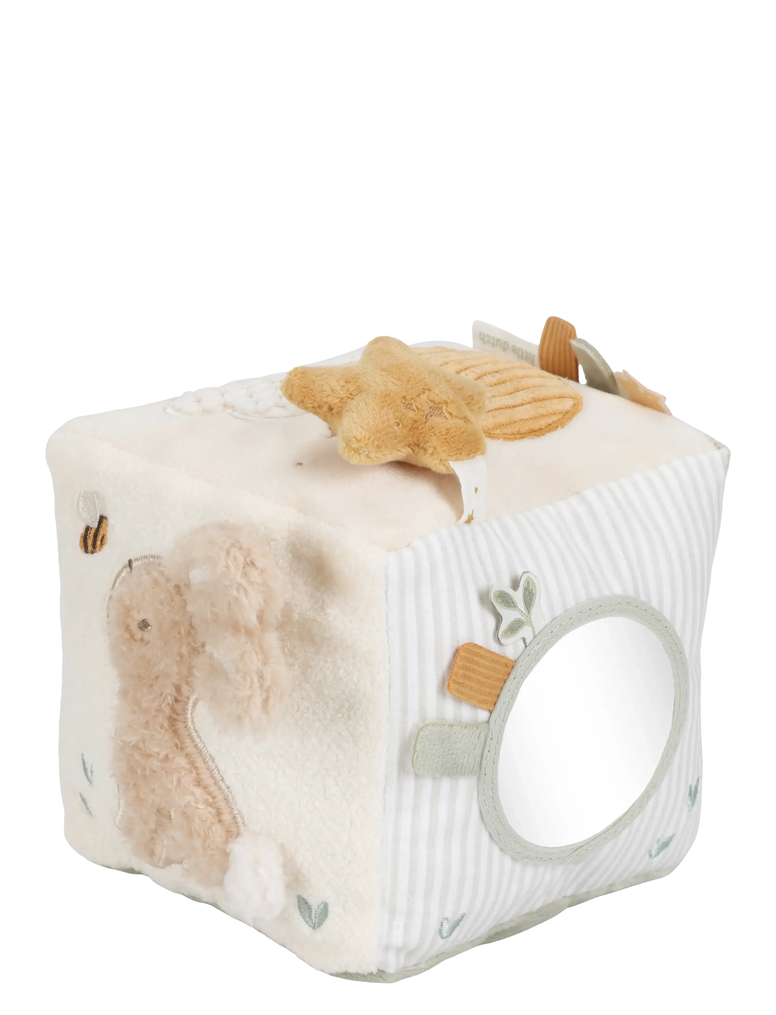 Little Dutch Little Dutch - Soft activity cube GRS Newborn - 4 for 3 - WHITE / white