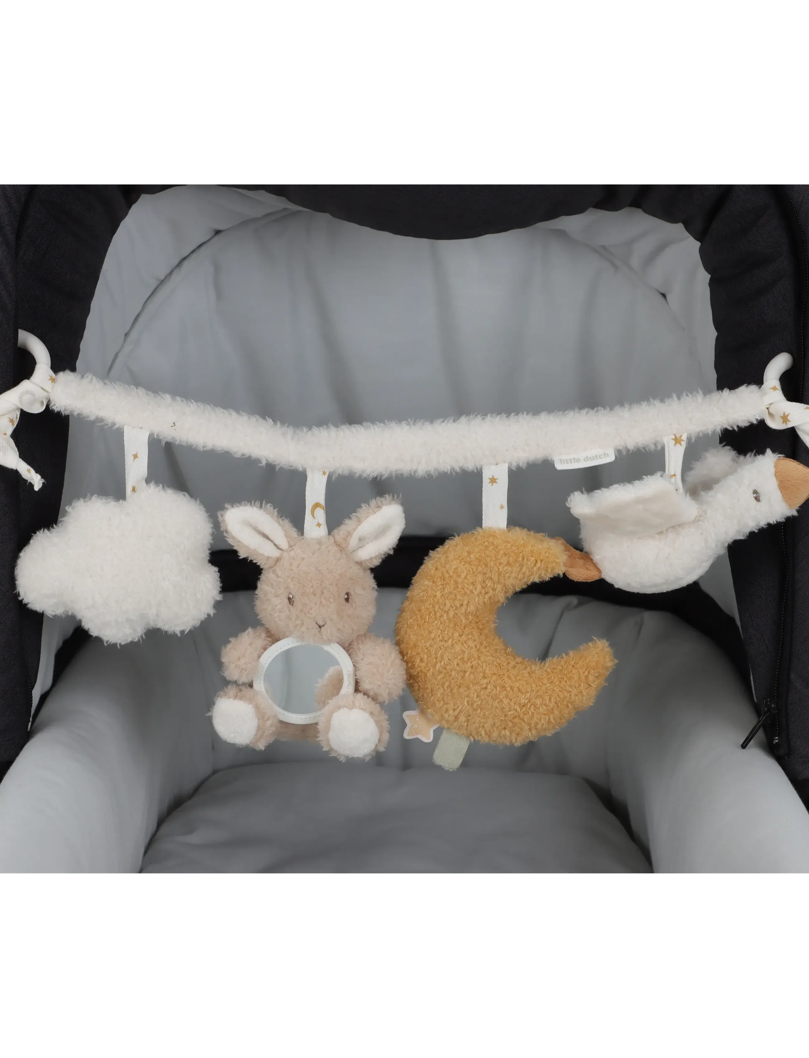 Little Dutch - Little Dutch - Stroller Toy Chain  GRS Newborn - barnevognstilbehør - brown - 3
