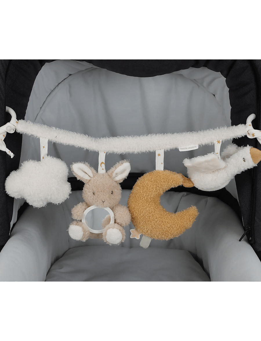 Little Dutch - Little Dutch - Stroller Toy Chain GRS Newborn - dukkevognleker - brown - 3