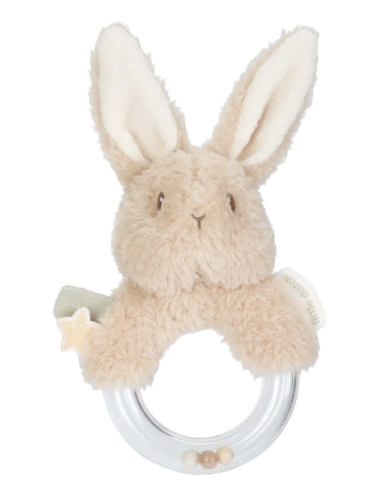 Little Dutch Little Dutch - Ringrattle Grs Newborn, One Size, Beige, Baby Legetøj > Rattles, Børn